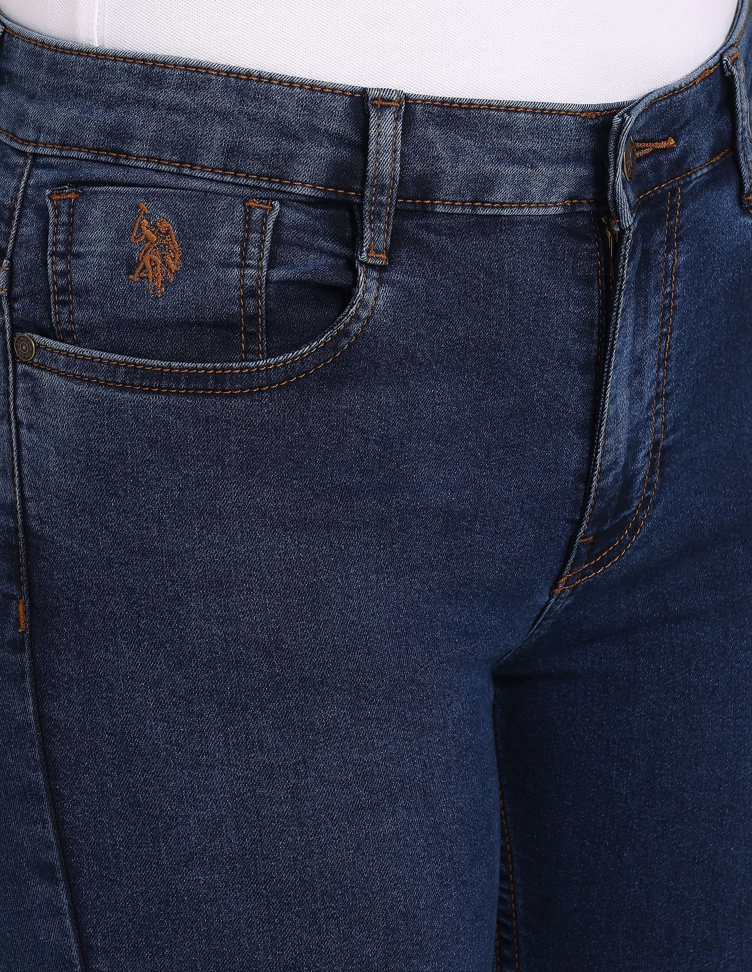 Denim Weave Super Skinny Fit Jeans Blue - U.S. Polo Assn. India | Large