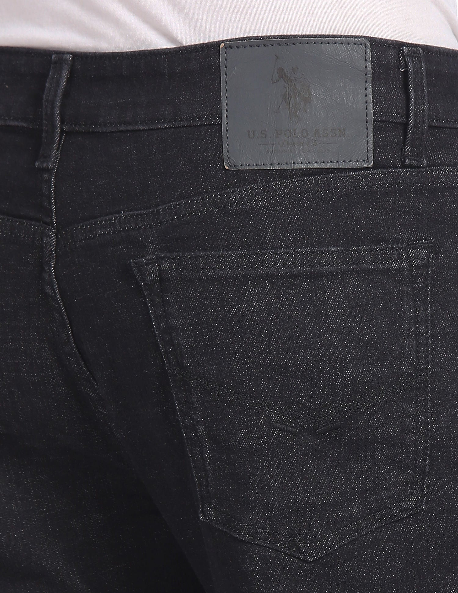 Connor Bootcut Fit Rinsed Jeans Black - U.S. Polo Assn. India | Large