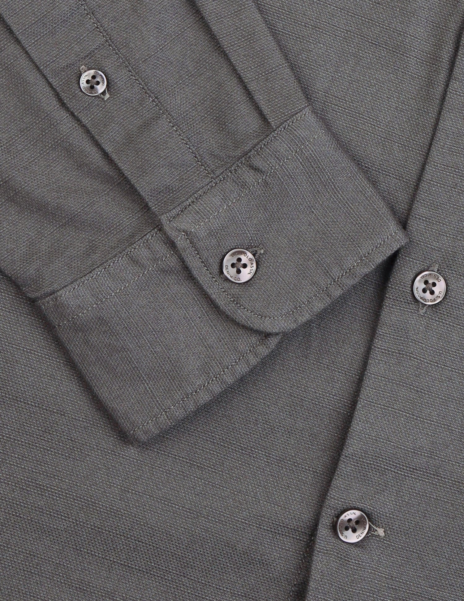 Solid Regular Fit Shirt Grey - U.S. Polo Assn. India | Large