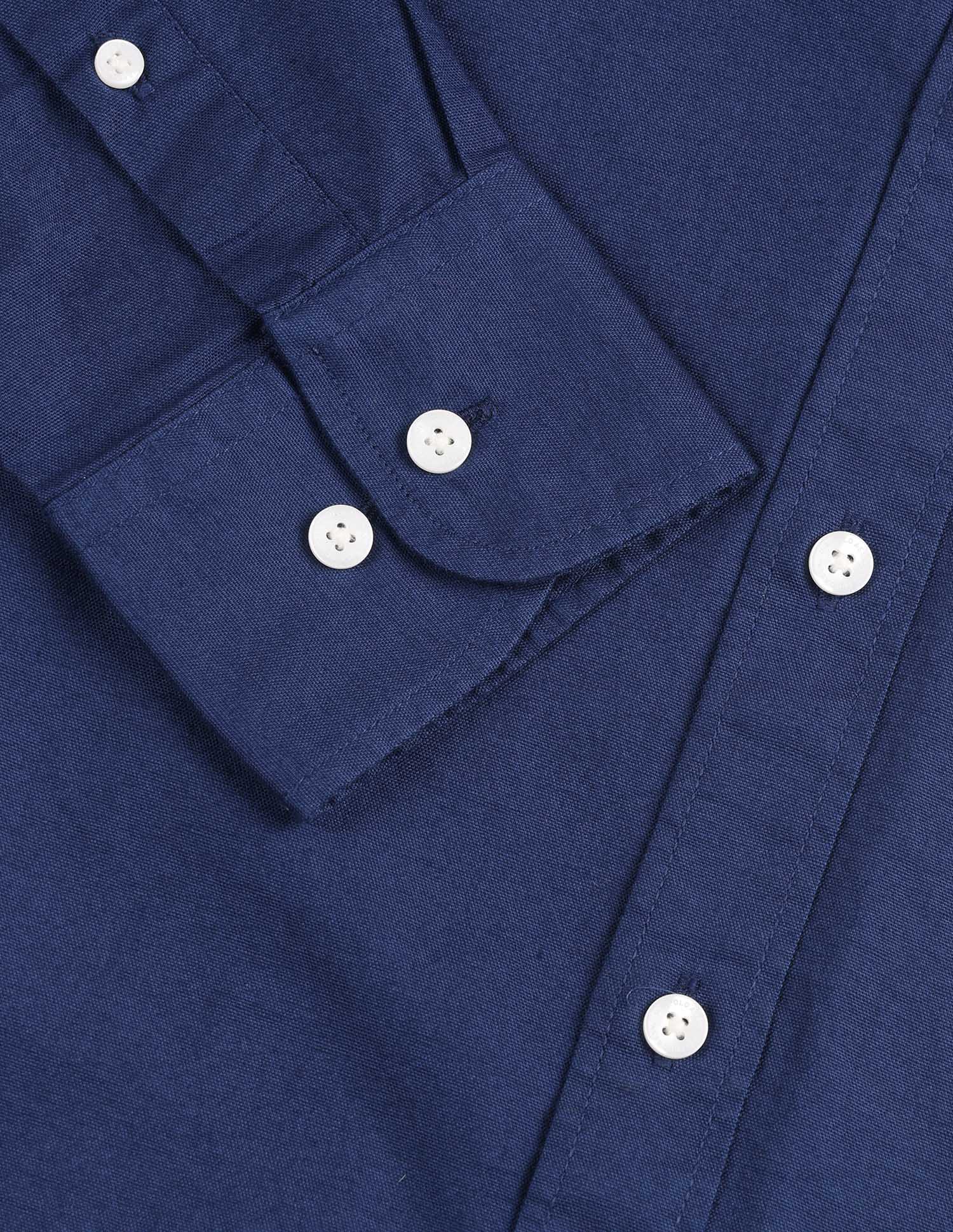 Tailored Fit Dobby Button Down Shirt Mid Blue - U.S. POLO ASSN. | Large