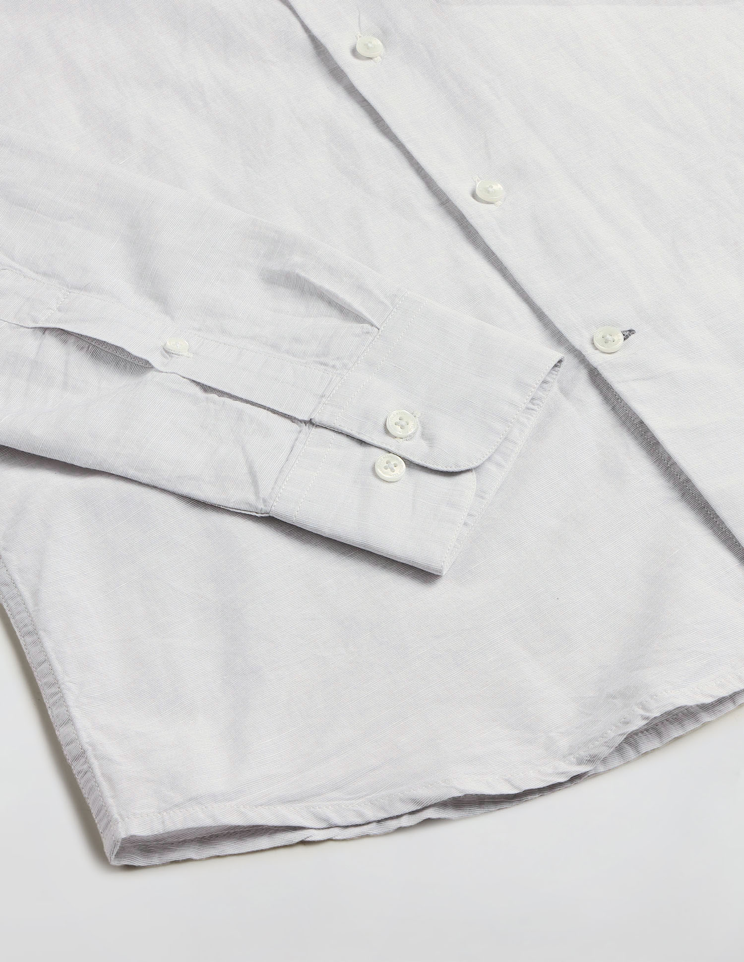 Solid Regular Fit Shirt Light Grey - U.S. Polo Assn. India | Large