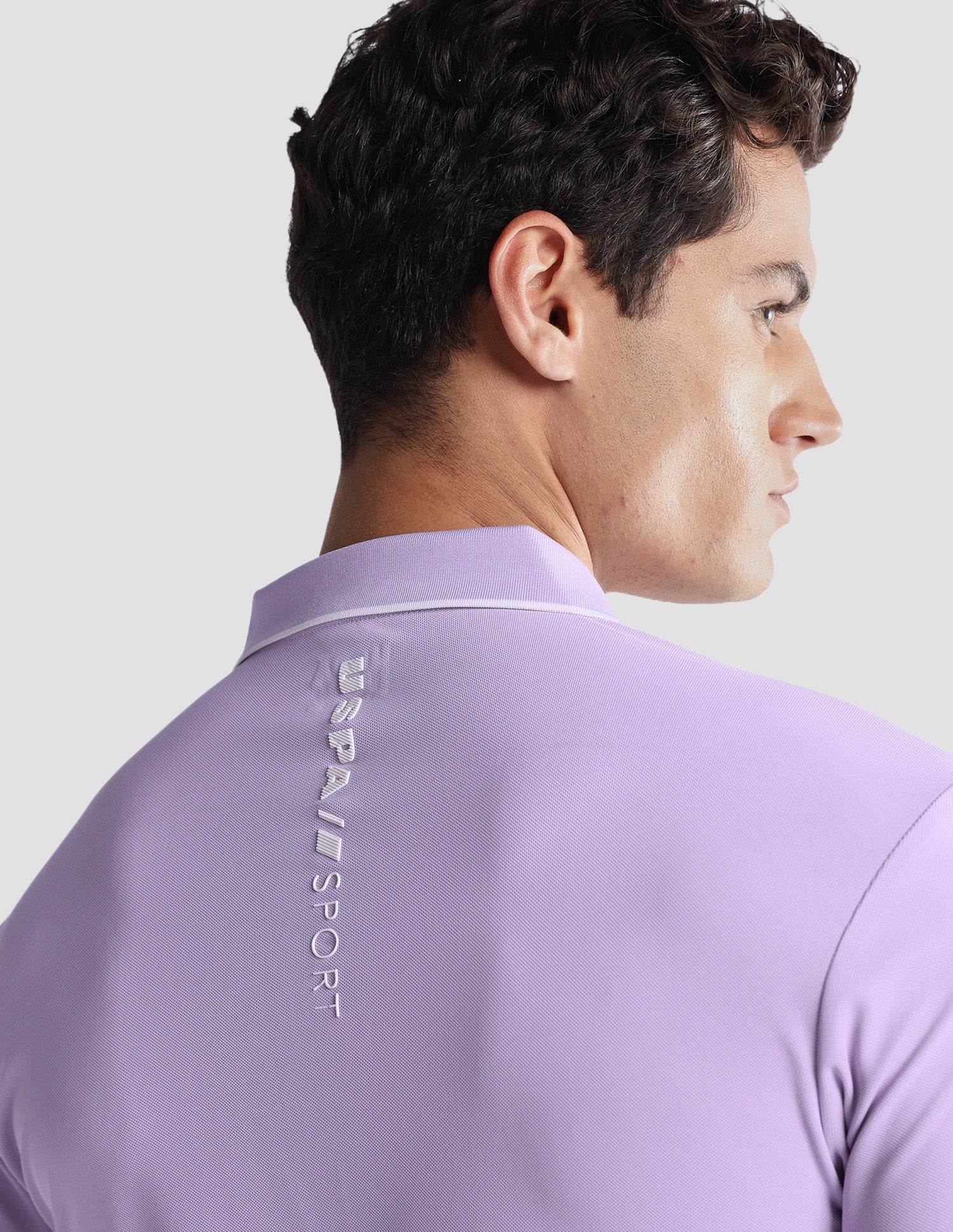 Solid Regular Fit Active Polo Shirt Purple - U.S. Polo Assn. India | Large