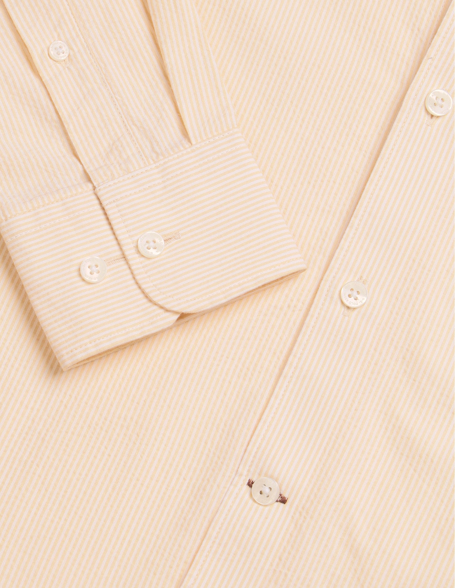Vertical Striped Seersucker Shirt Light Yellow - U.S. Polo Assn. India | Large