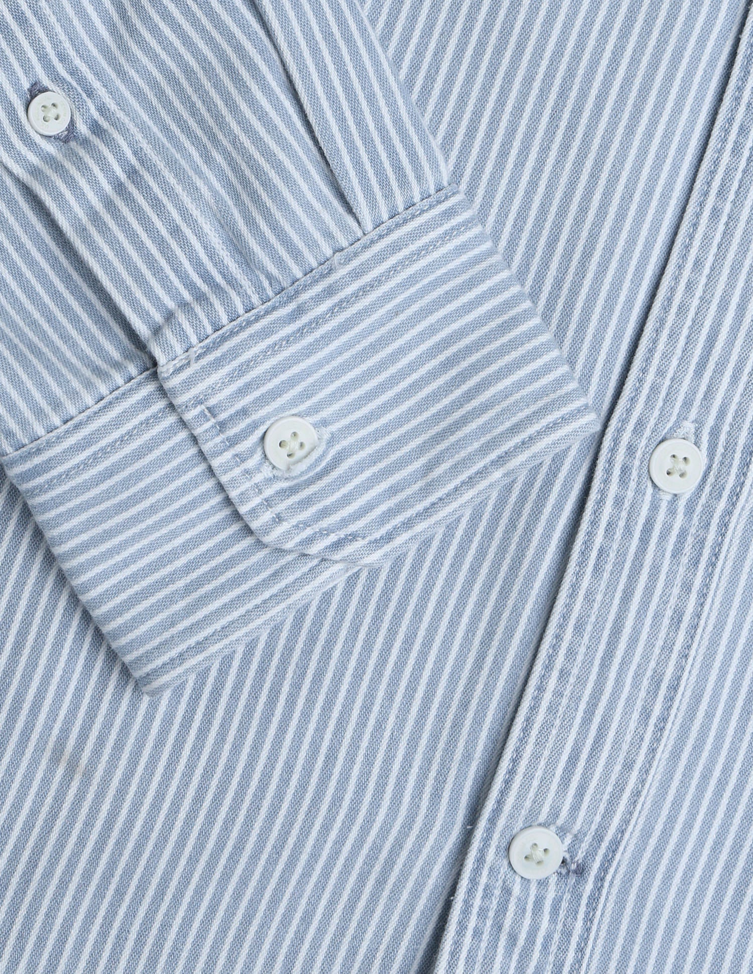 Twill Vertical Striped Shirt Blue - U.S. Polo Assn. India | Large