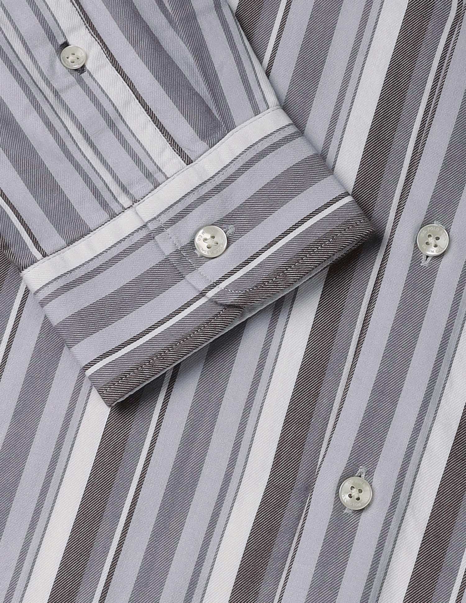 Vertical Striped Regular Fit Shirt Grey - U.S. POLO ASSN. | Large