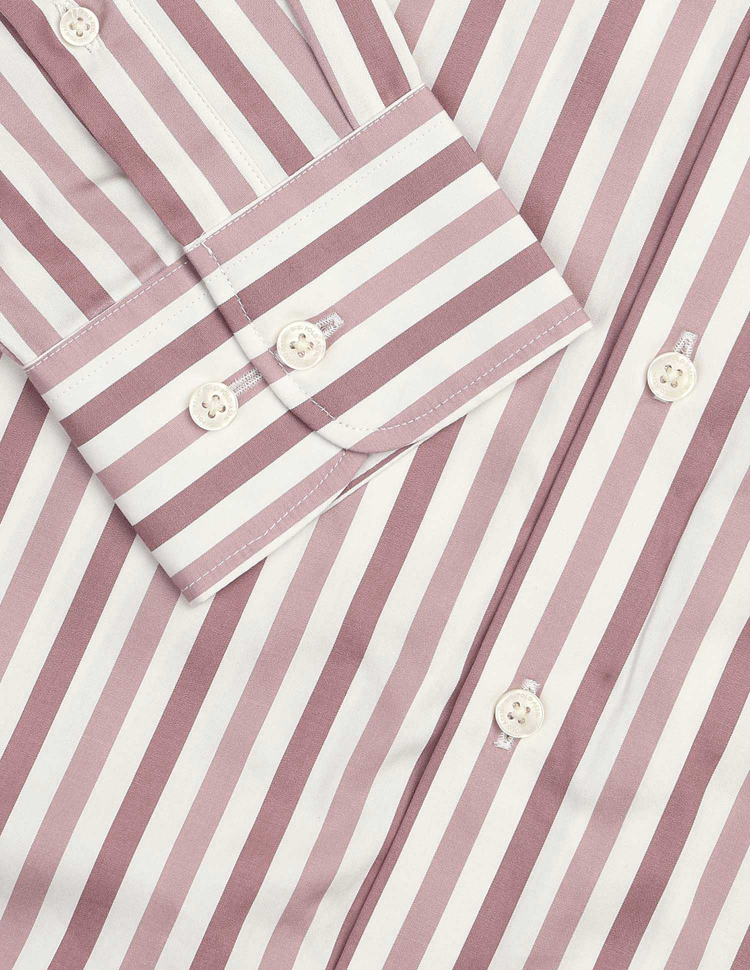 Poplin Vertical Striped Shirt Pink - U.S. POLO ASSN. | Large
