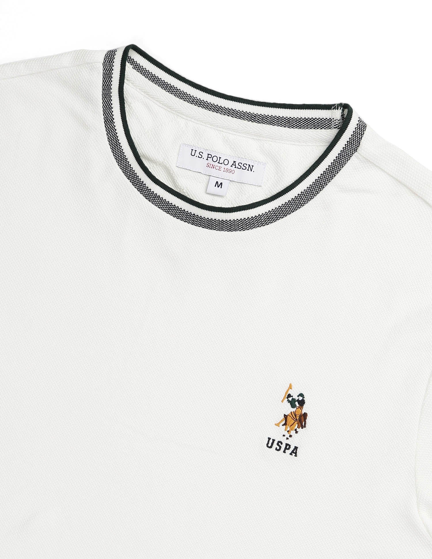 Solid Varsity Theatre T-Shirt Off White - U.S. POLO ASSN. | Large