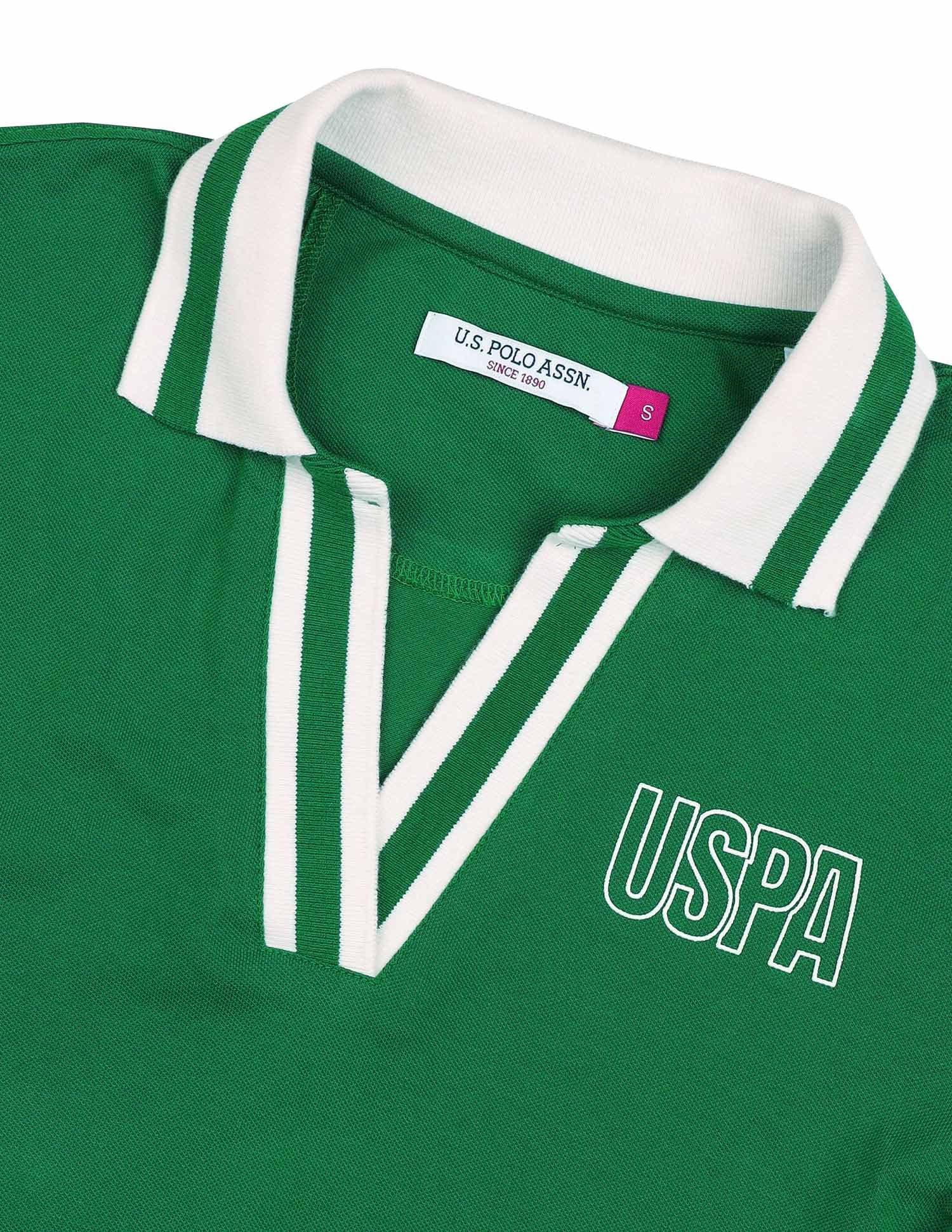 Regular Fit Solid Polo Shirt Green - U.S. POLO ASSN. | Large