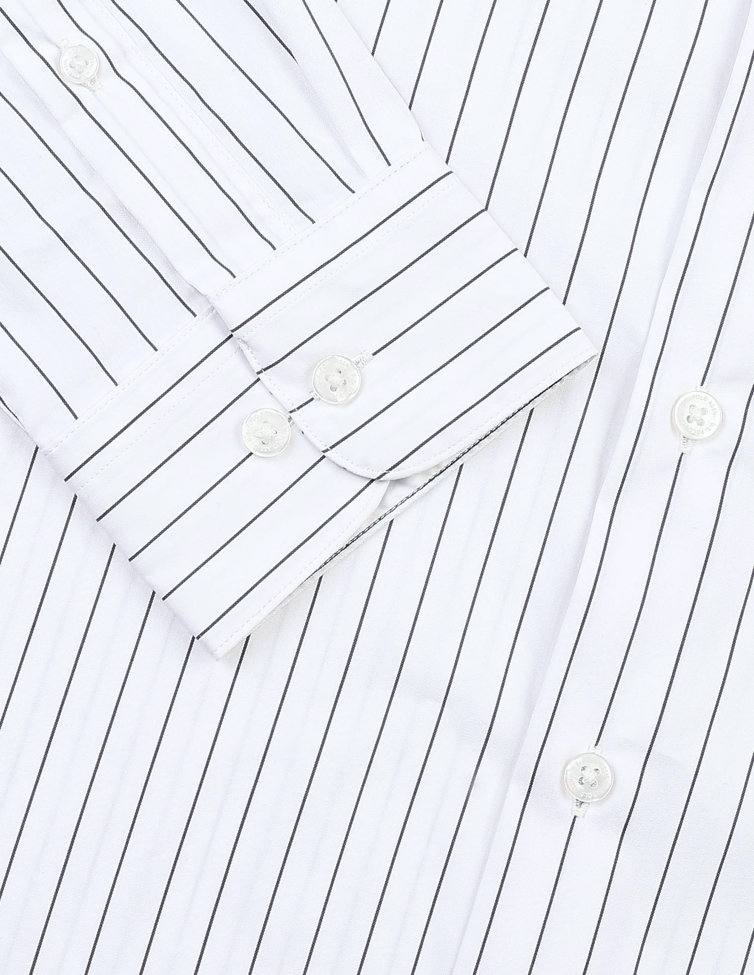 Vertical Striped Tailored Fit Shirt White - U.S. POLO ASSN. | Large