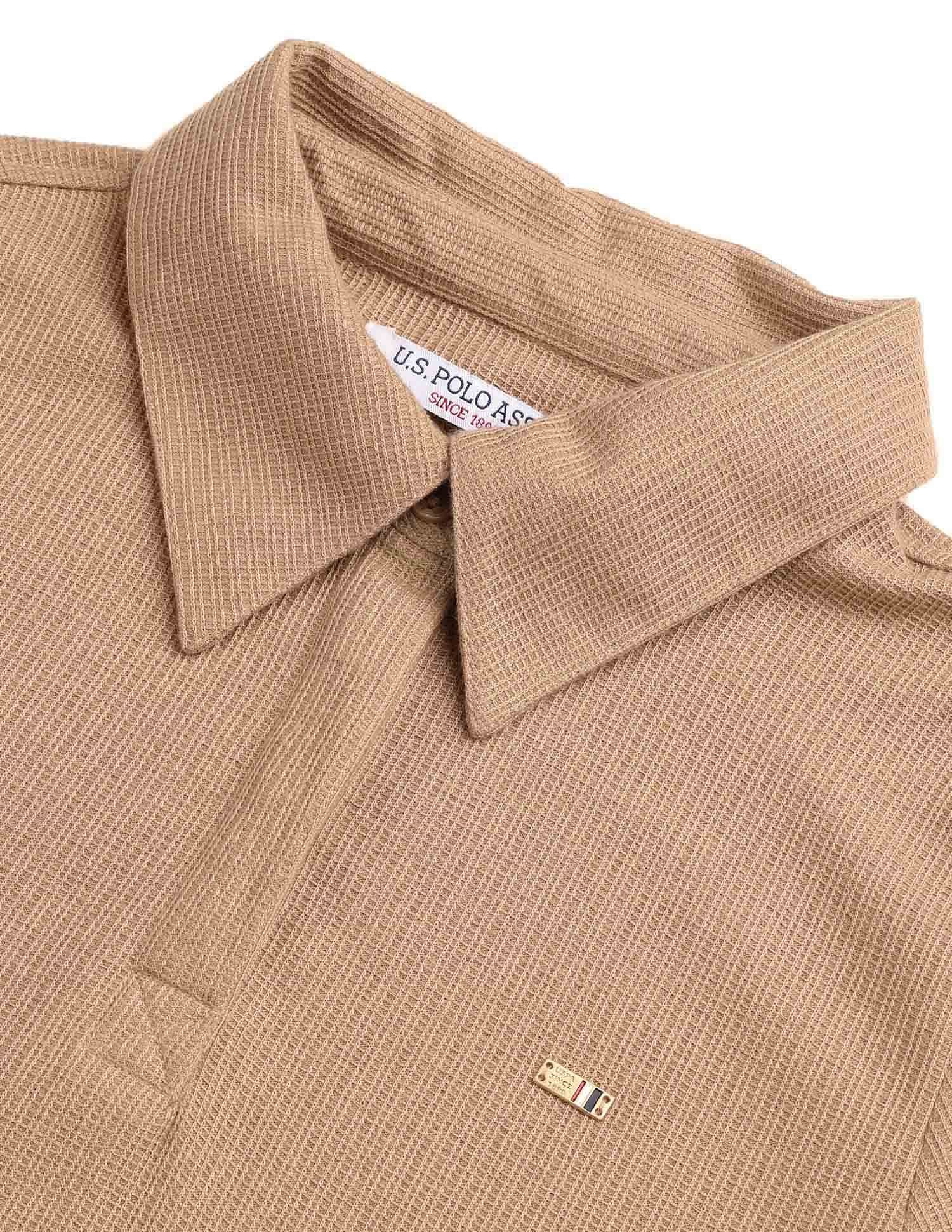 Regular Fit Solid Polo Shirt Brown - U.S. POLO ASSN. | Large