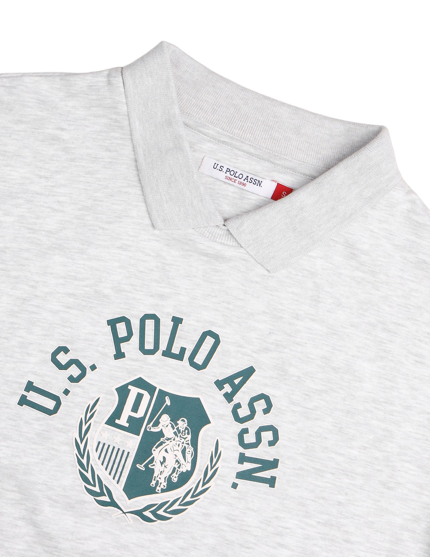 Grpahic Brand Printed Relaxed Fit Sweatshirt Grey - U.S. Polo Assn. India | Large