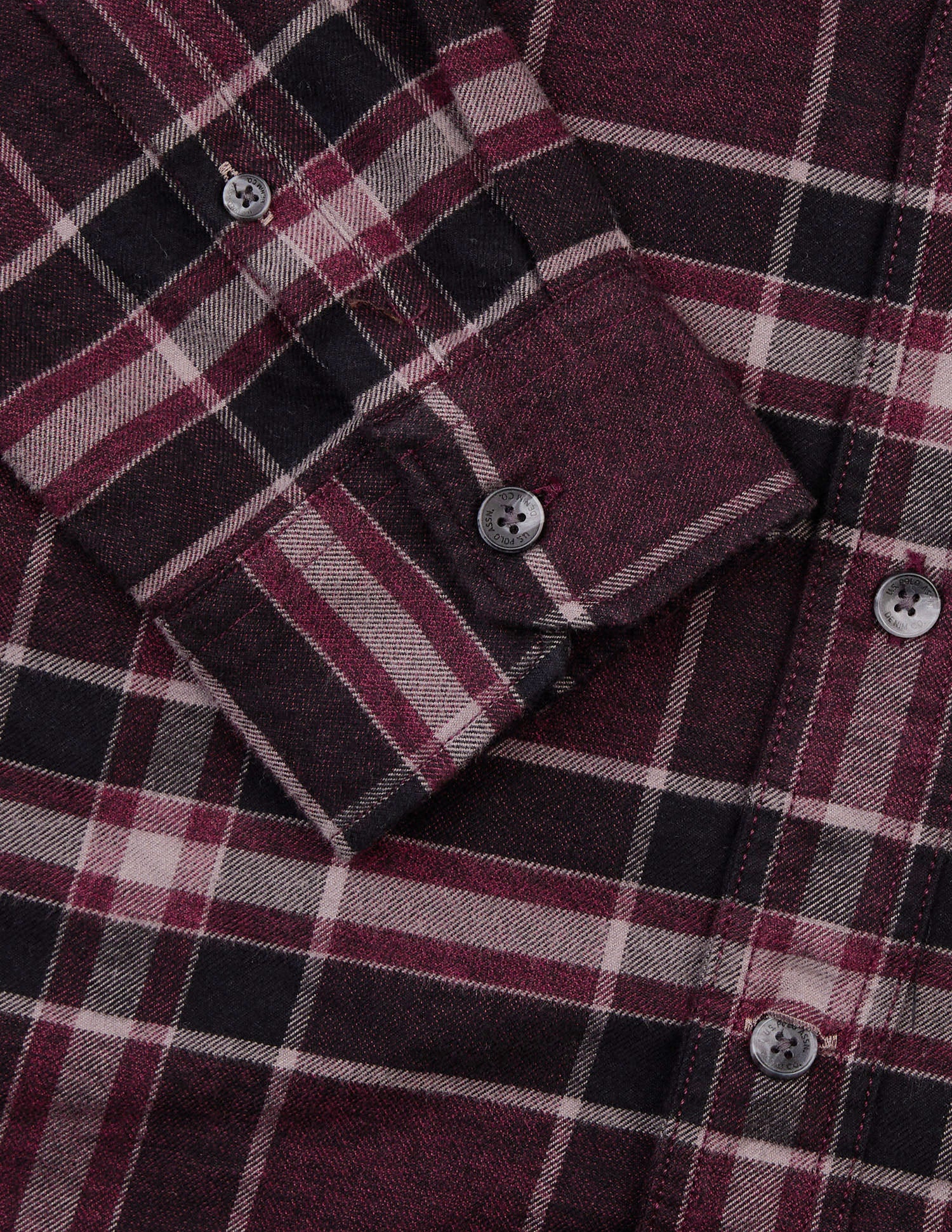 Plaid Checked Twill Shirt Dark Wine - U.S. Polo Assn. India | Large