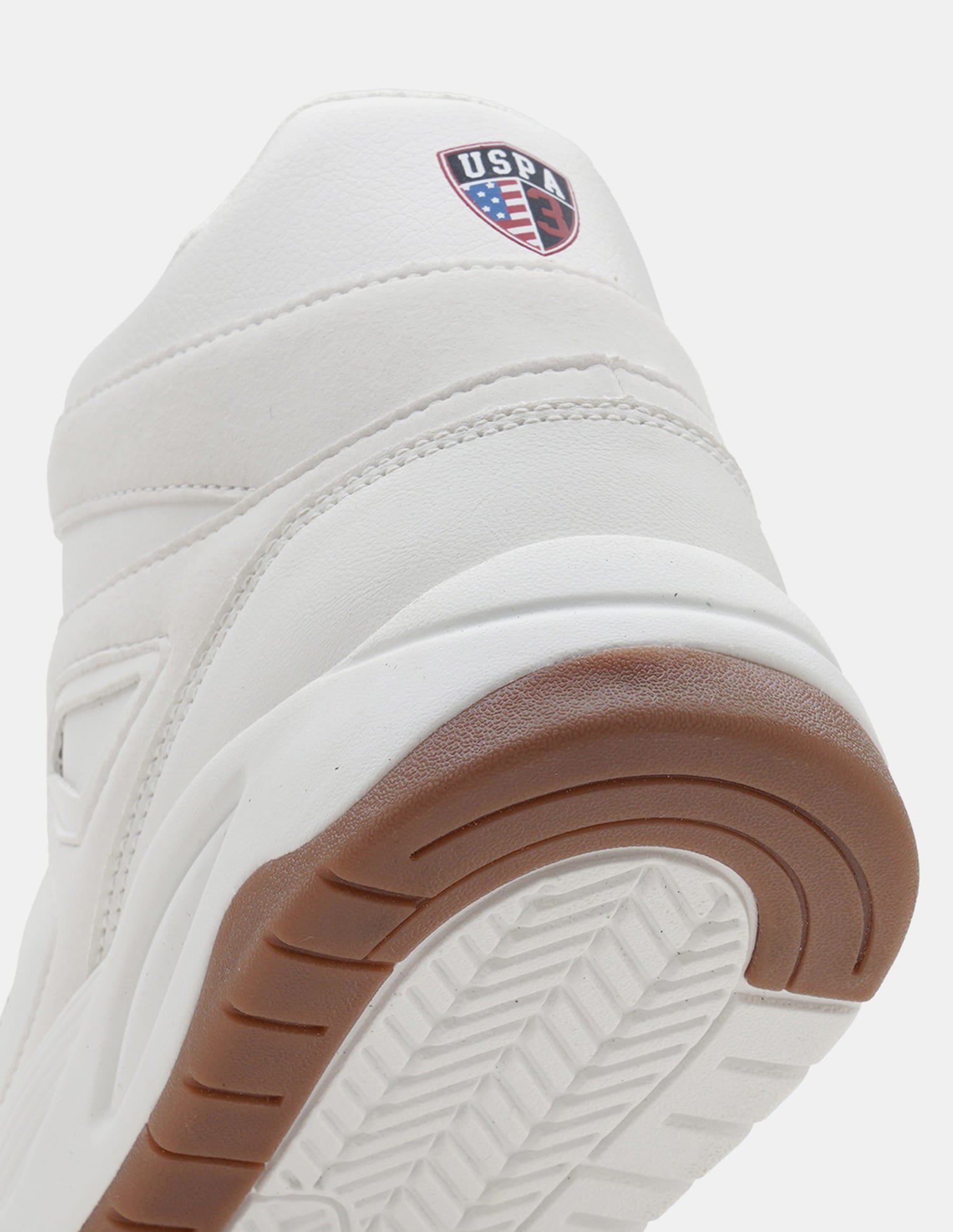 Colour Blocked Mid Top Bruce 2.0 Sneakers Off White - U.S. Polo Assn. India | Large