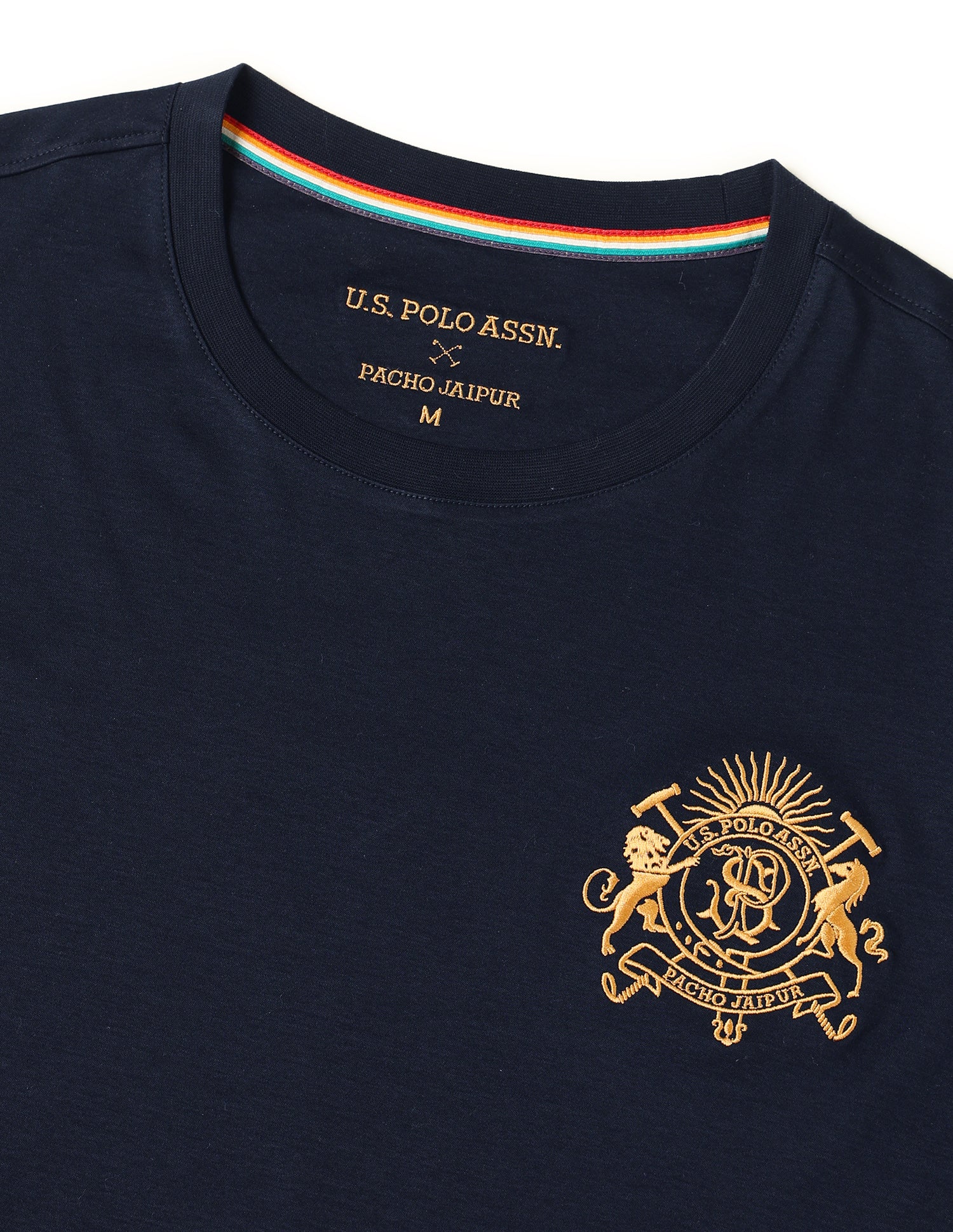 Pacho X Crest Logo Slim Fit T-Shirt Navy - U.S. POLO ASSN. | Large