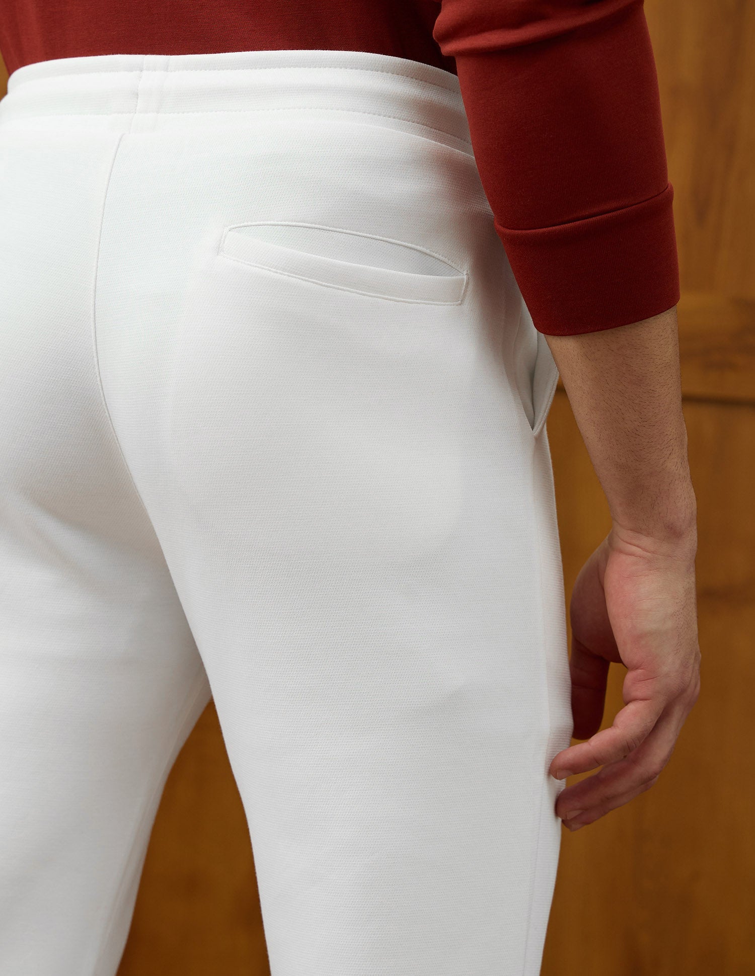 Mid Rise Varsity Theatre Track Pants Off White - U.S. POLO ASSN. | Large