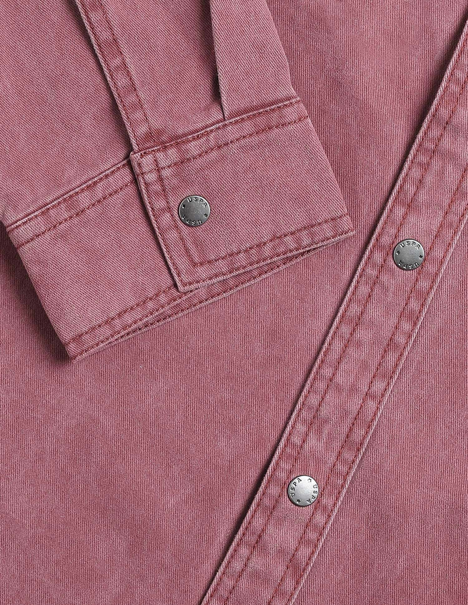 Solid Relaxed Fit Shirt Rose - U.S. Polo Assn. India | Large