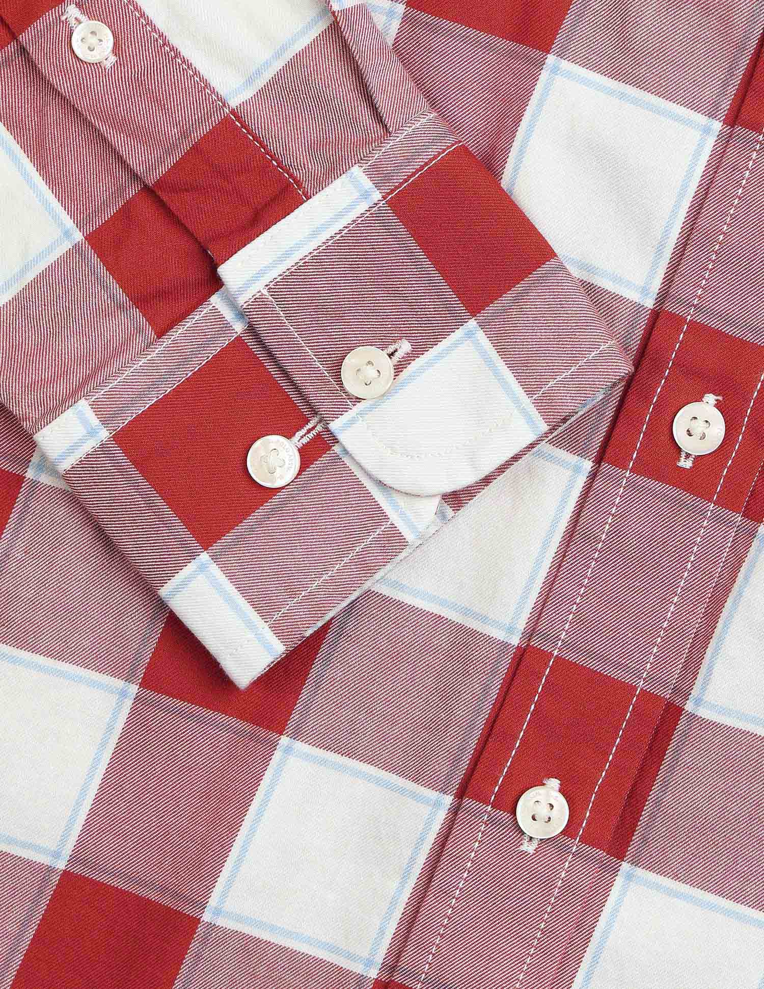 Buffalo Checked Pure Cotton Shirt Rust - U.S. POLO ASSN. | Large