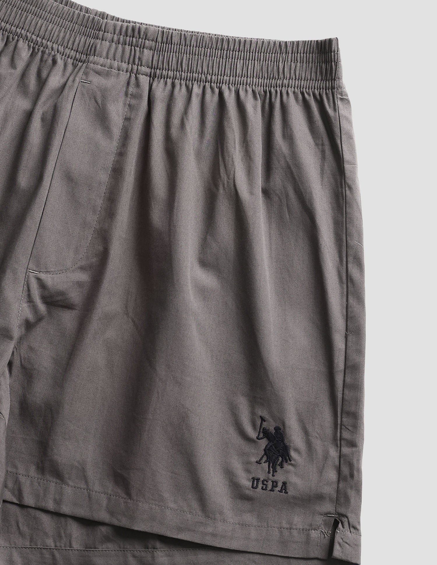 Pure Cotton OEX04 Boxer Shorts - Pack Of 1 Steel Grey - U.S. POLO ASSN. | Large