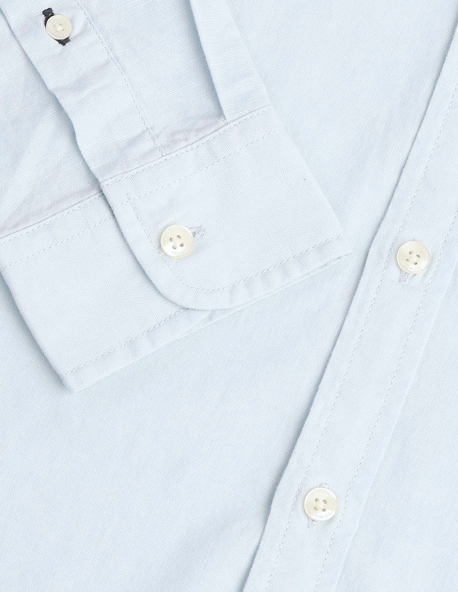 Solid Regular Fit Mandarin Shirt Aqua - U.S. Polo Assn. India | Large