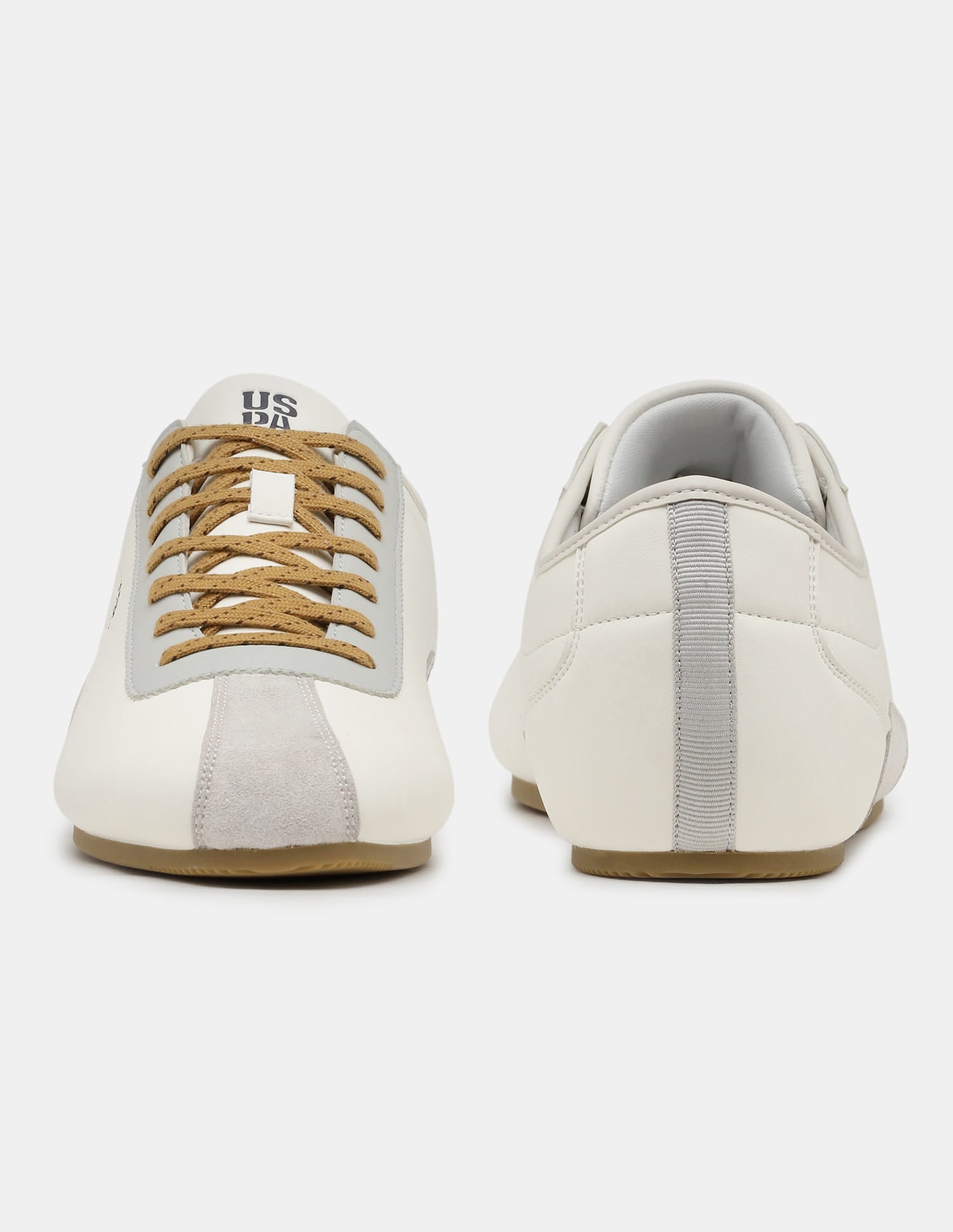 Colour Blocked Lace Ups Rush Sneakers Off White - U.S. Polo Assn. India | Large