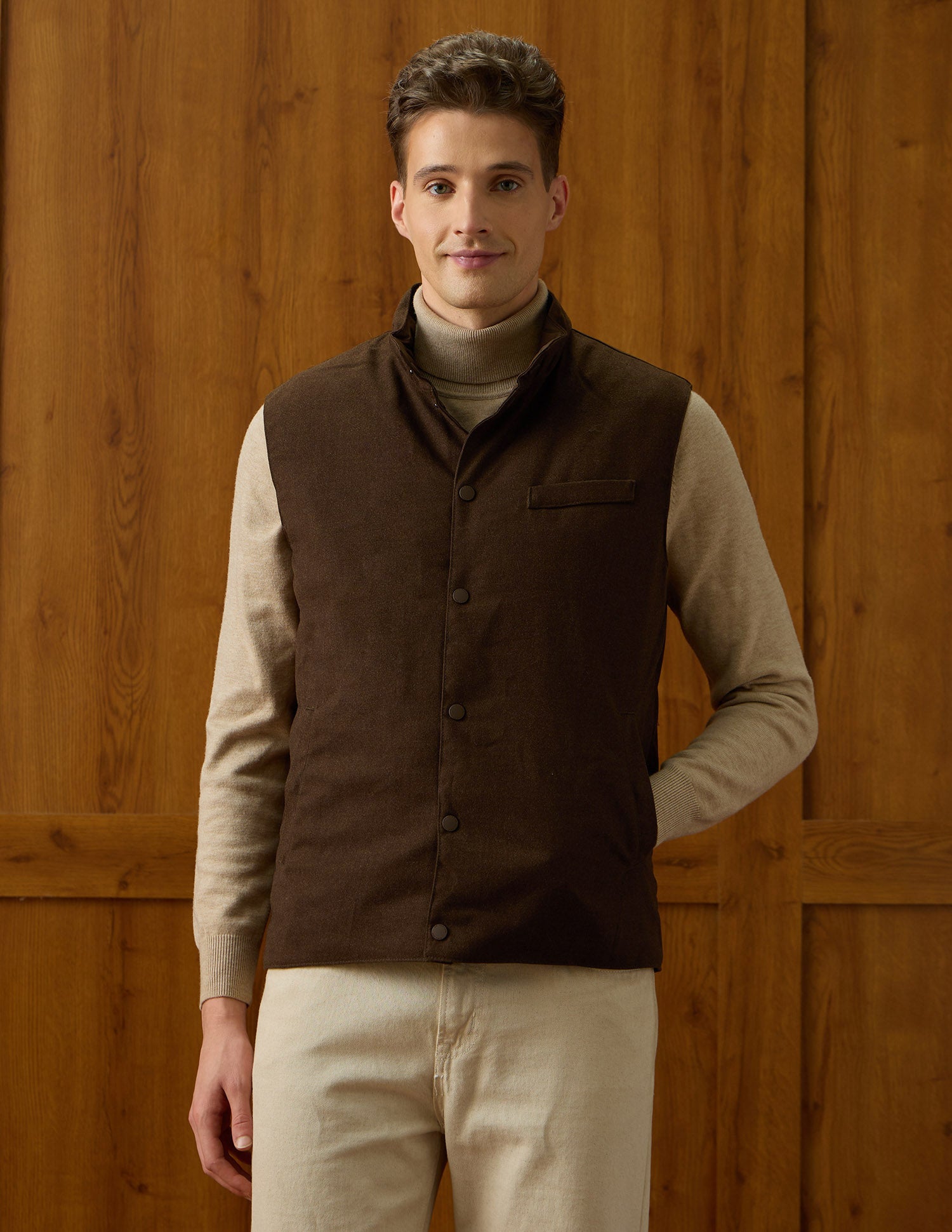 Reversible Equestrian Aisle Theater Jacket Dark Brown - U.S. Polo Assn. India | Large