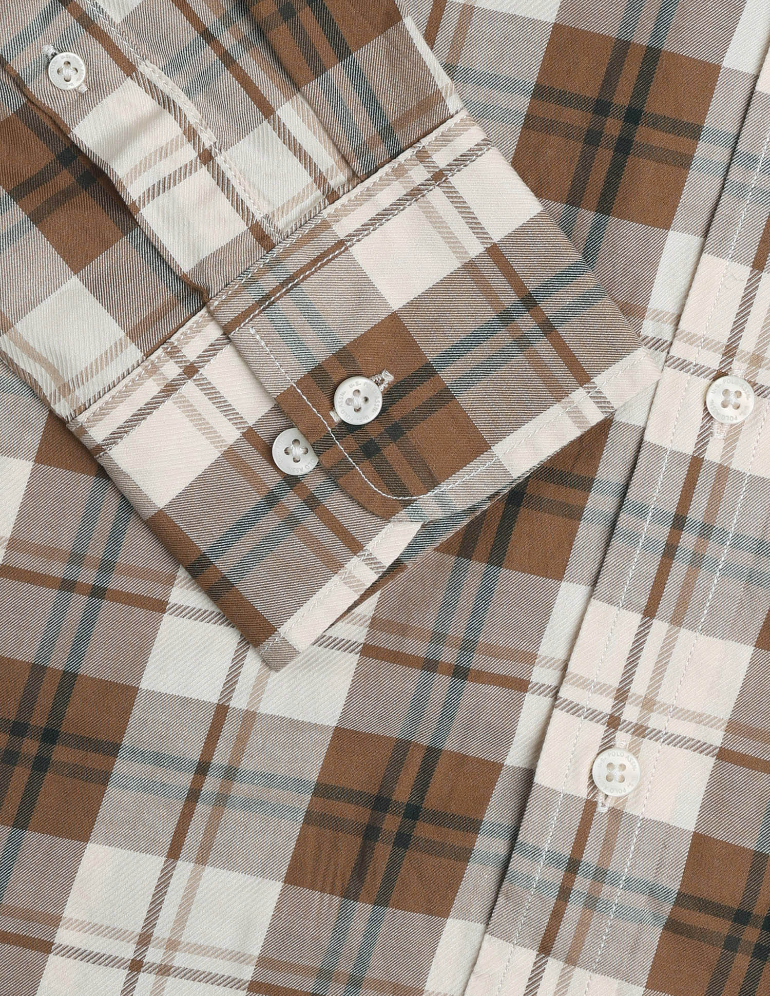 Twill Plaid Checked Shirt Brown - U.S. Polo Assn. India | Large