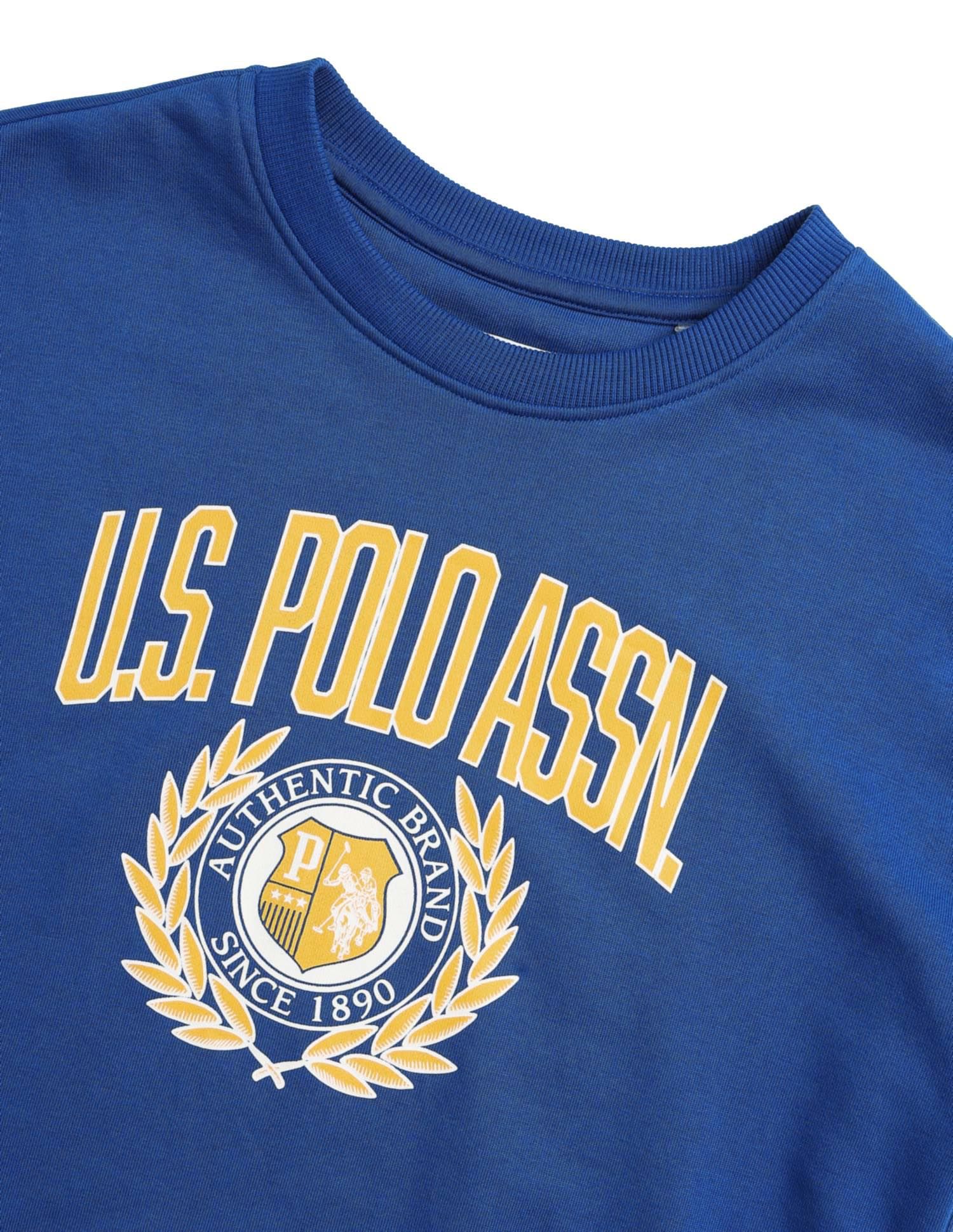 Brand Appliqued Regular Fit Sweater Blue - U.S. POLO ASSN. | Large