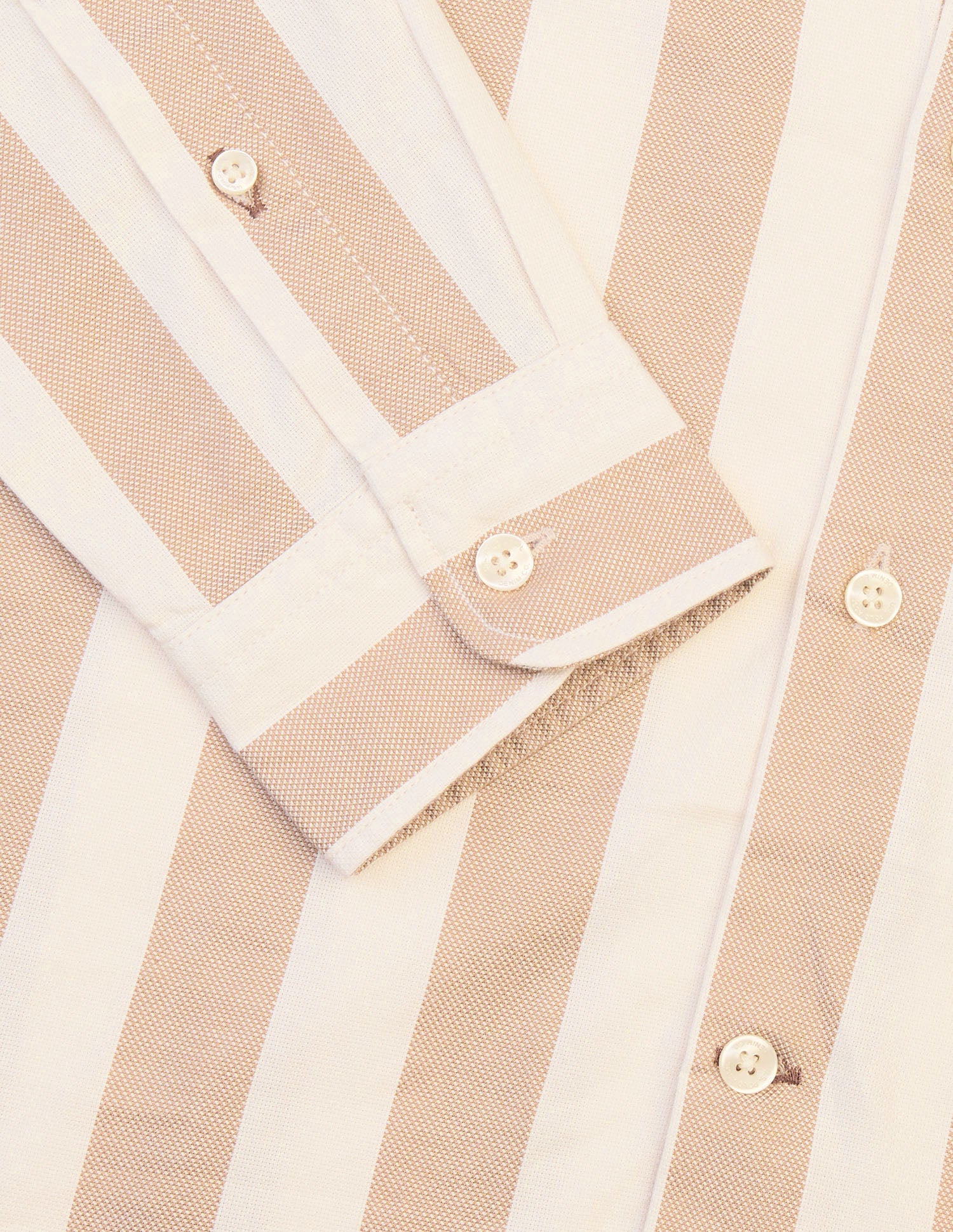 Vertical Striped Regular Fit Shirt Khaki - U.S. Polo Assn. India | Large