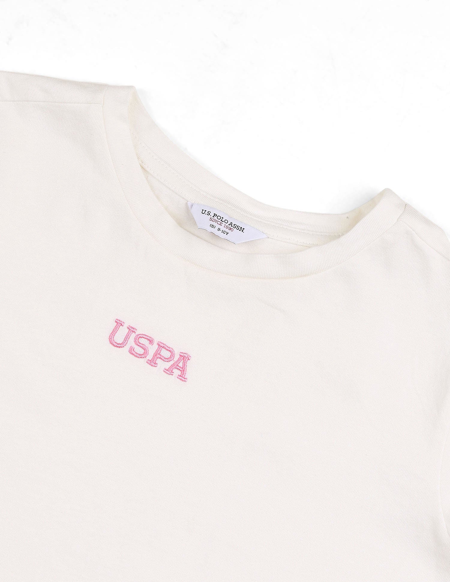 Girls Brand Printed T-Shirt White - U.S. POLO ASSN. | Large