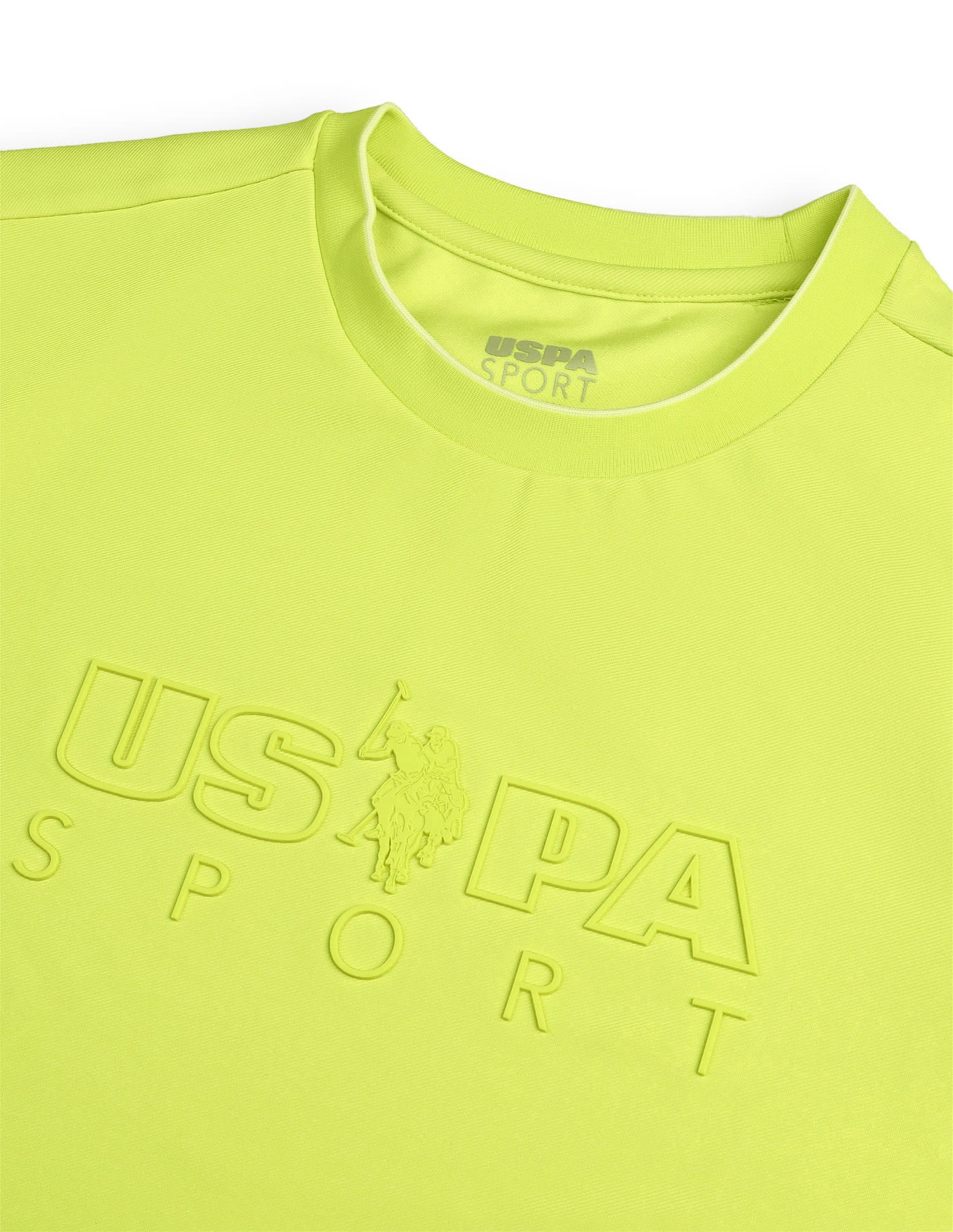 Brand Embossed Regular Fit Active Sweatshirt Green - U.S. Polo Assn. India | Large