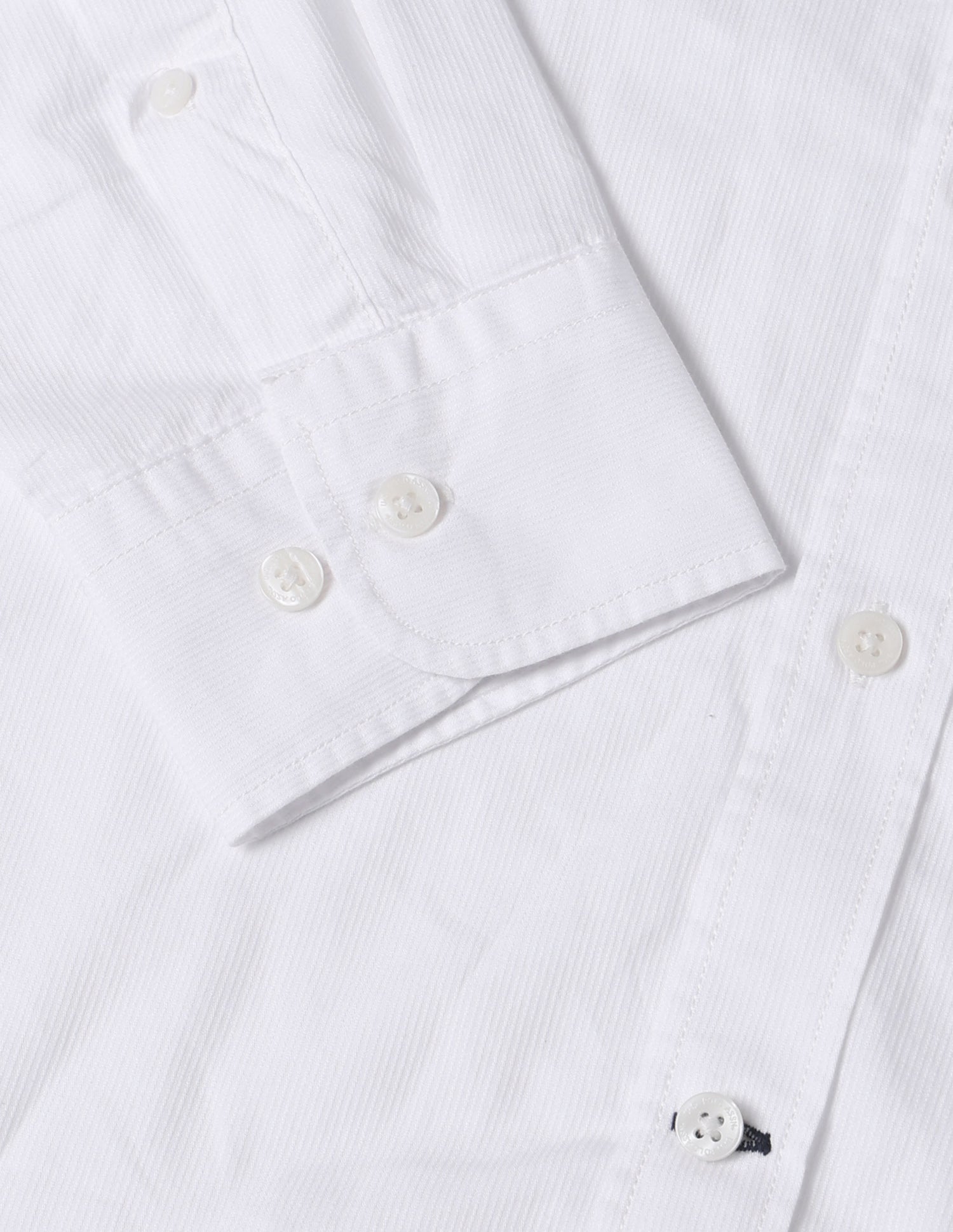 Dobby Tailored Fit Shirt White - U.S. Polo Assn. India | Large