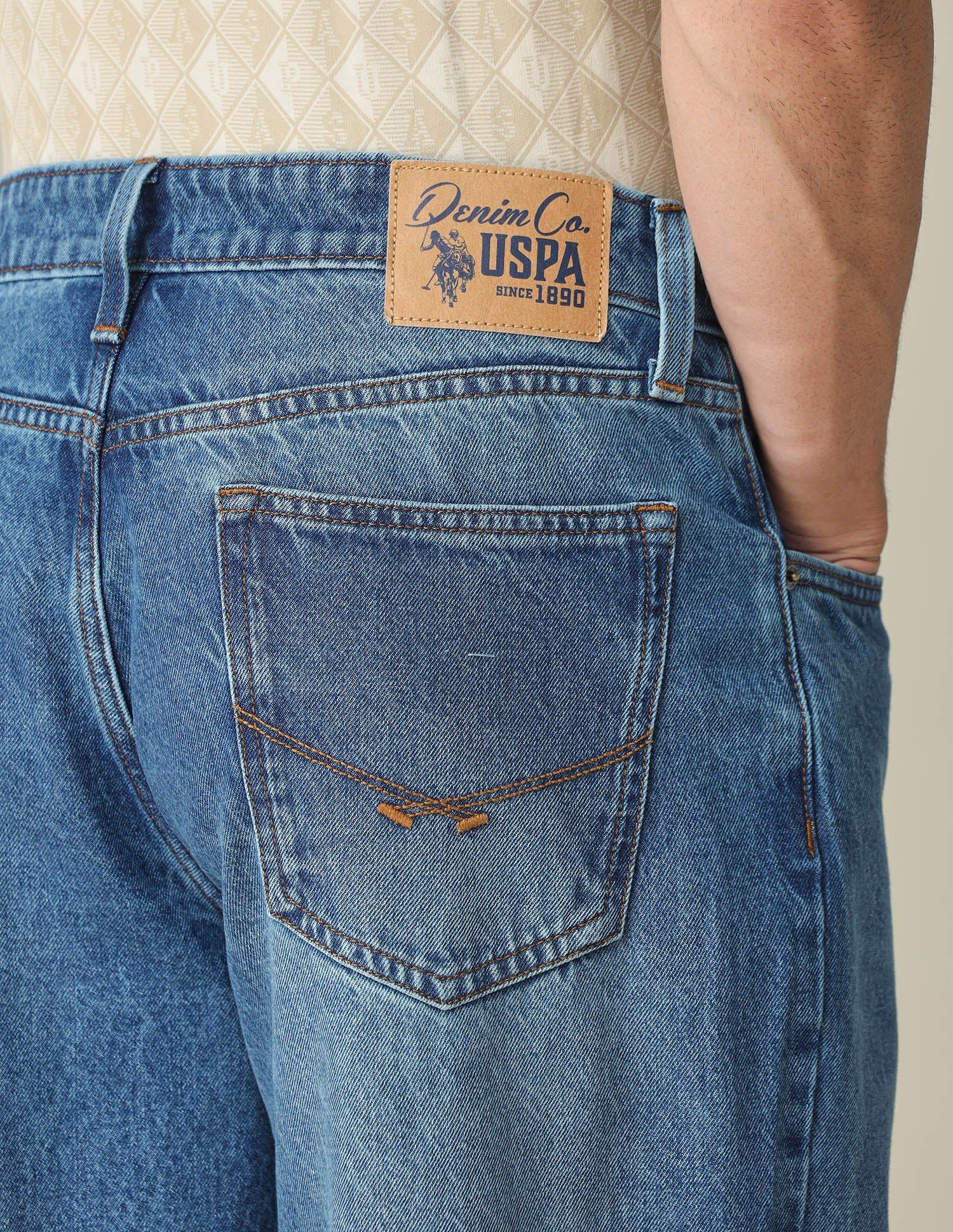 Shawn Relaxed Fit Blue Jeans Indigo - U.S. POLO ASSN. | Large