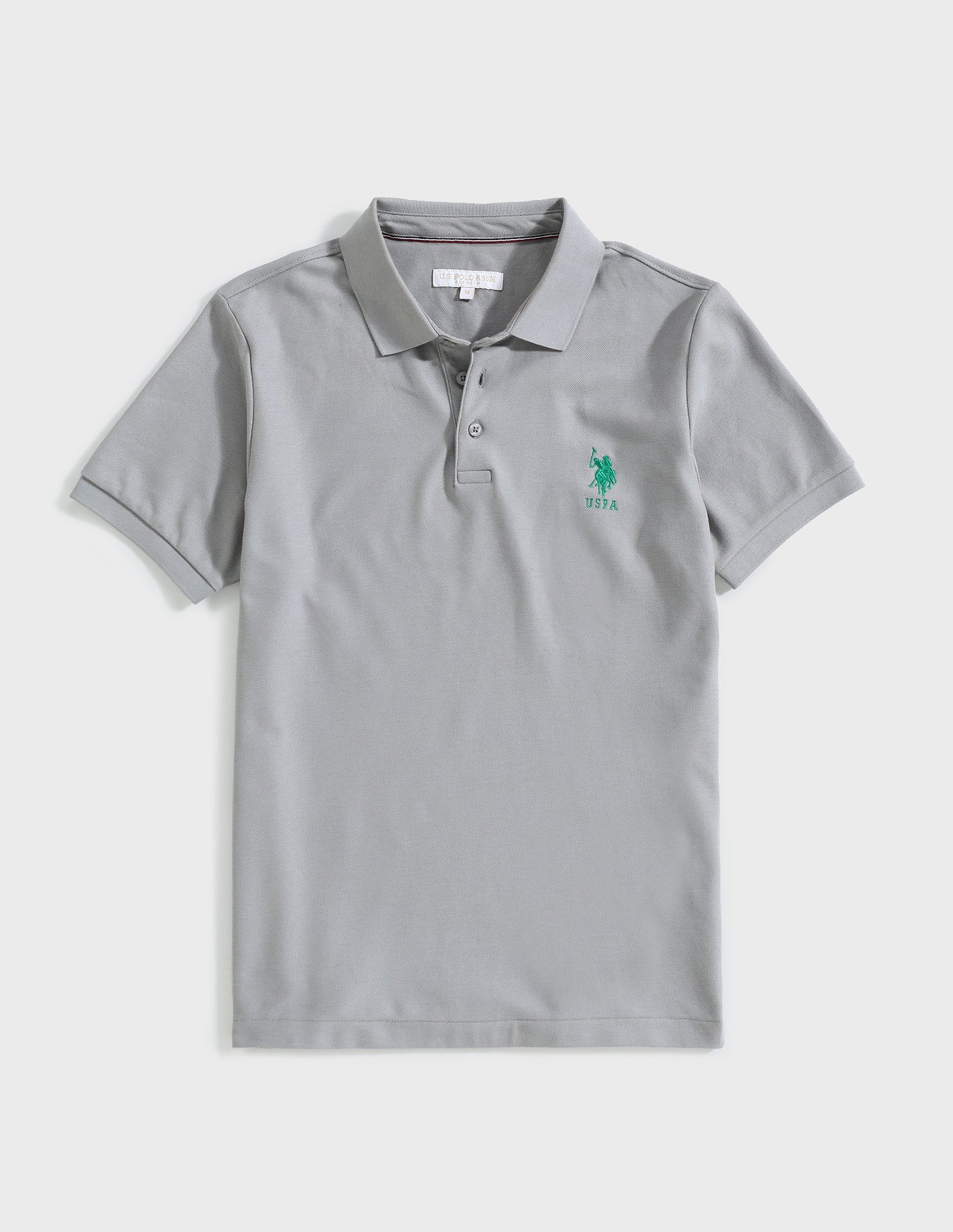 Liquid Cotton Slim Polo Shirt Grey - U.S. POLO ASSN. | Large