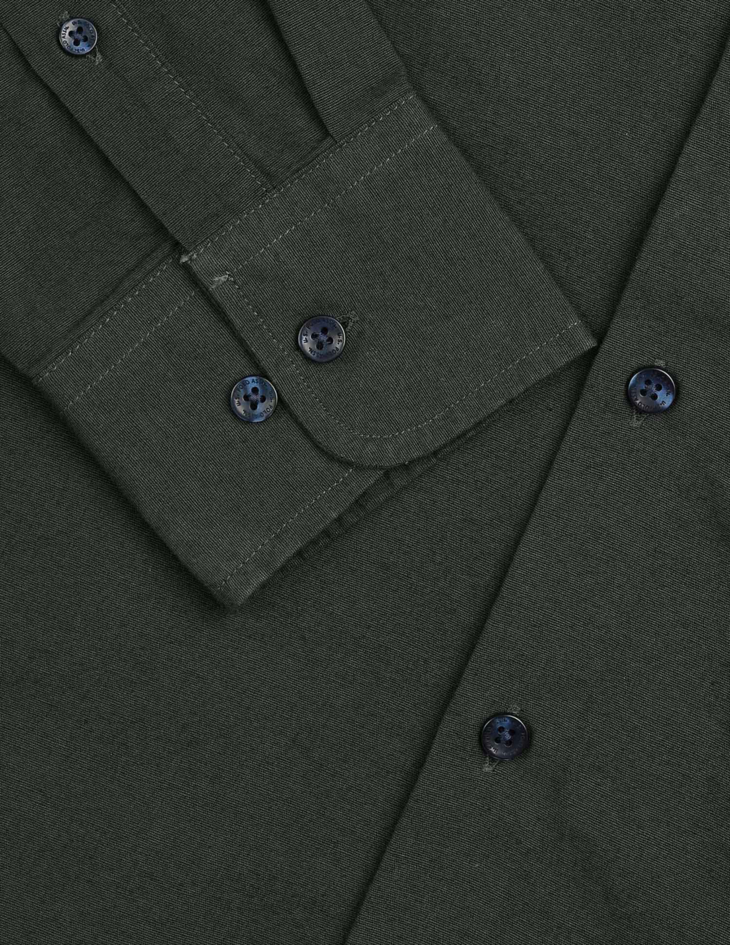 Tailored Fit Twill Shirt Dark Olive - U.S. Polo Assn. India | Large
