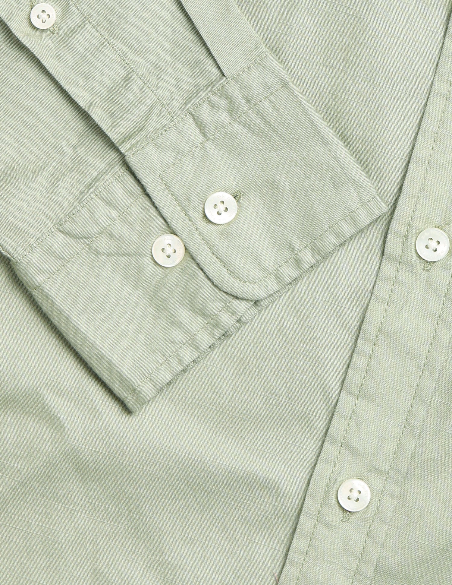 Tailored Fit Twill Shirt Light Green - U.S. Polo Assn. India | Large