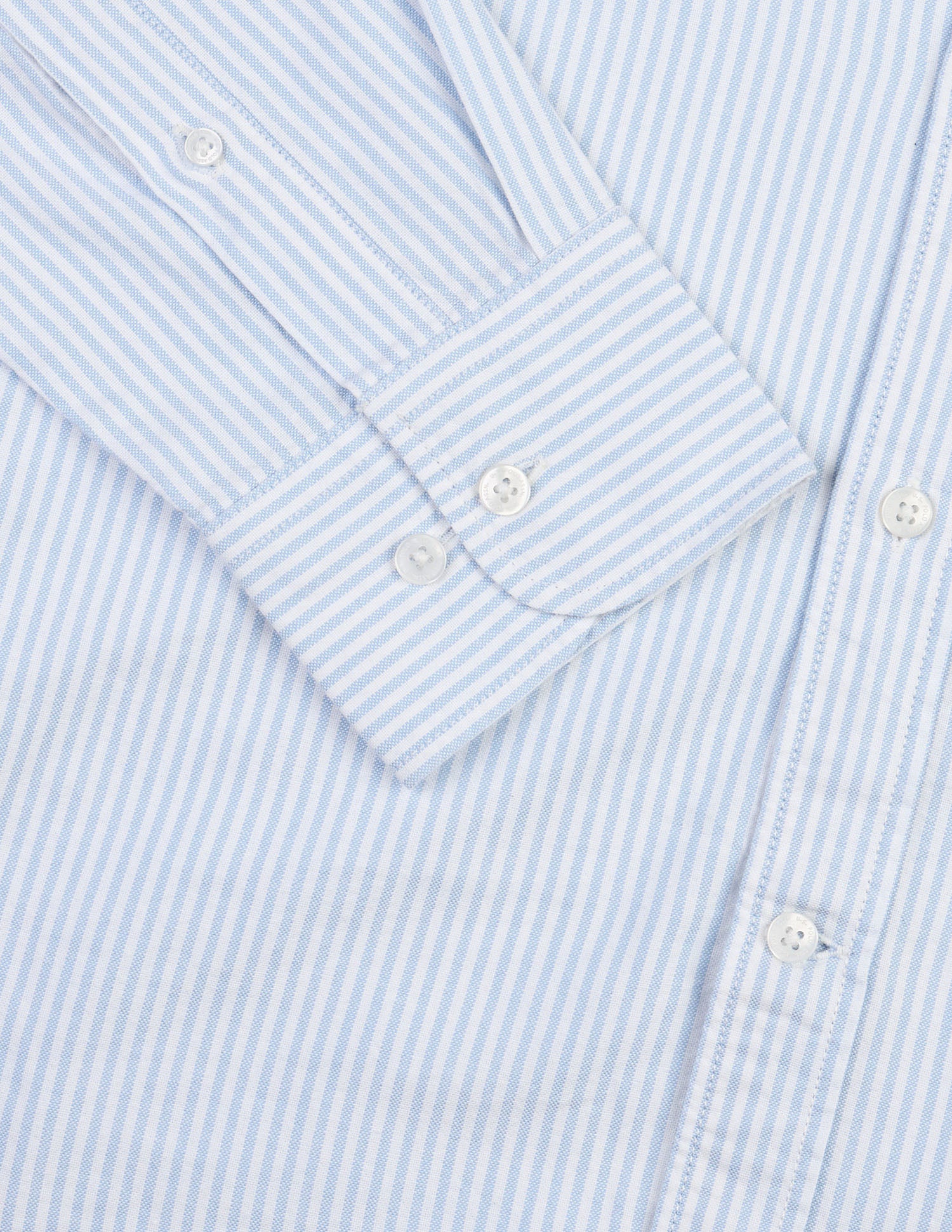 Vertical Striped Oxford Shirt Light Blue - U.S. Polo Assn. India | Large