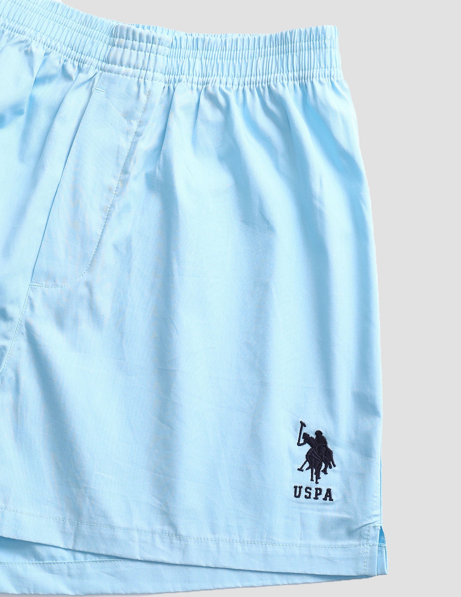 Pure Cotton OEX04 Boxer Shorts - Pack Of 1 Sky Blue - U.S. POLO ASSN. | Large
