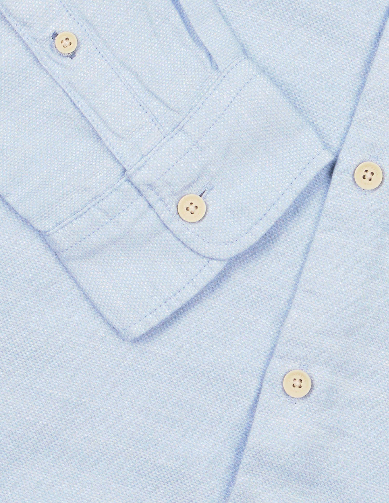 All-Over Printed Pure Cotton Shirt Light Blue - U.S. Polo Assn. India | Large