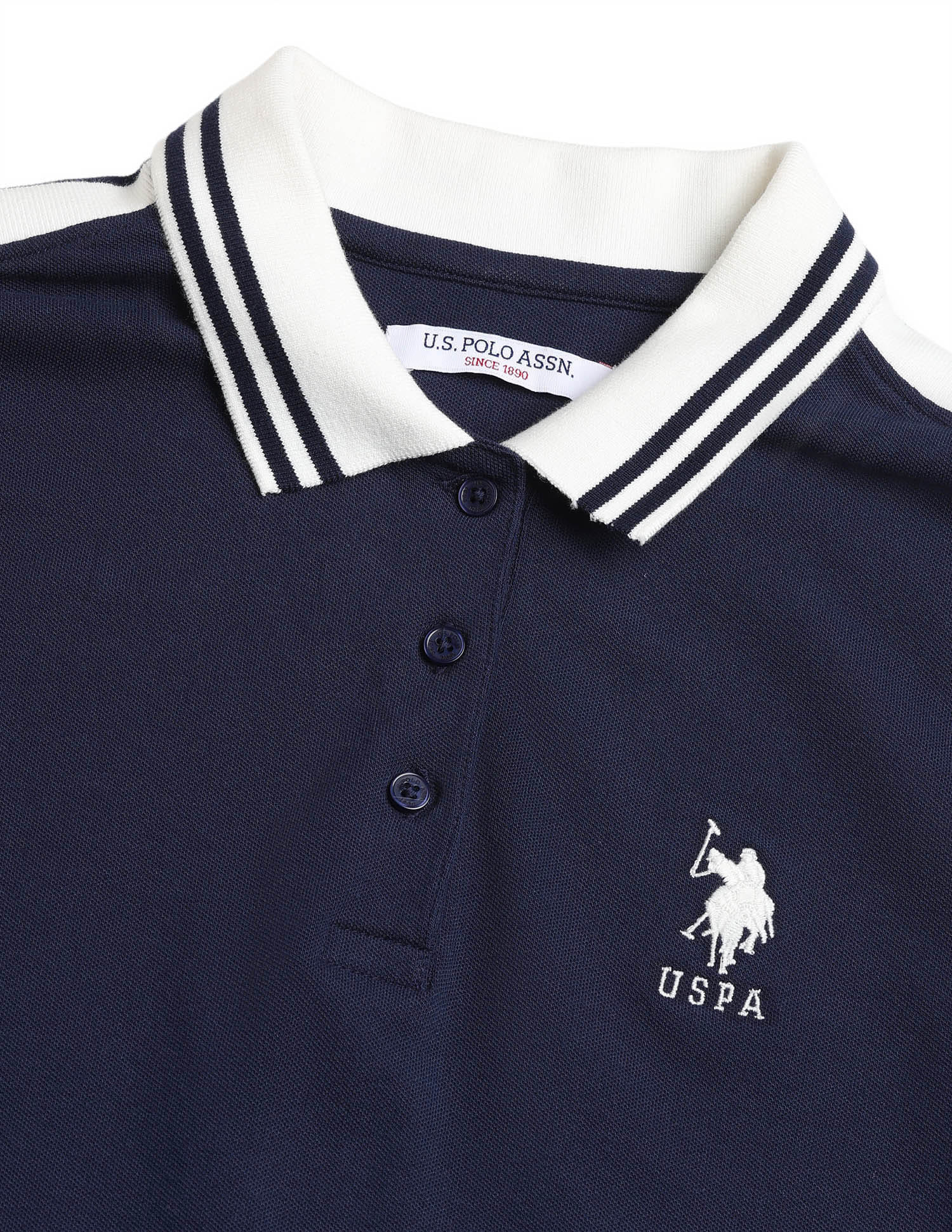 Relaxed Fit Solid Polo Shirt Multi-colour - U.S. Polo Assn. India | Large