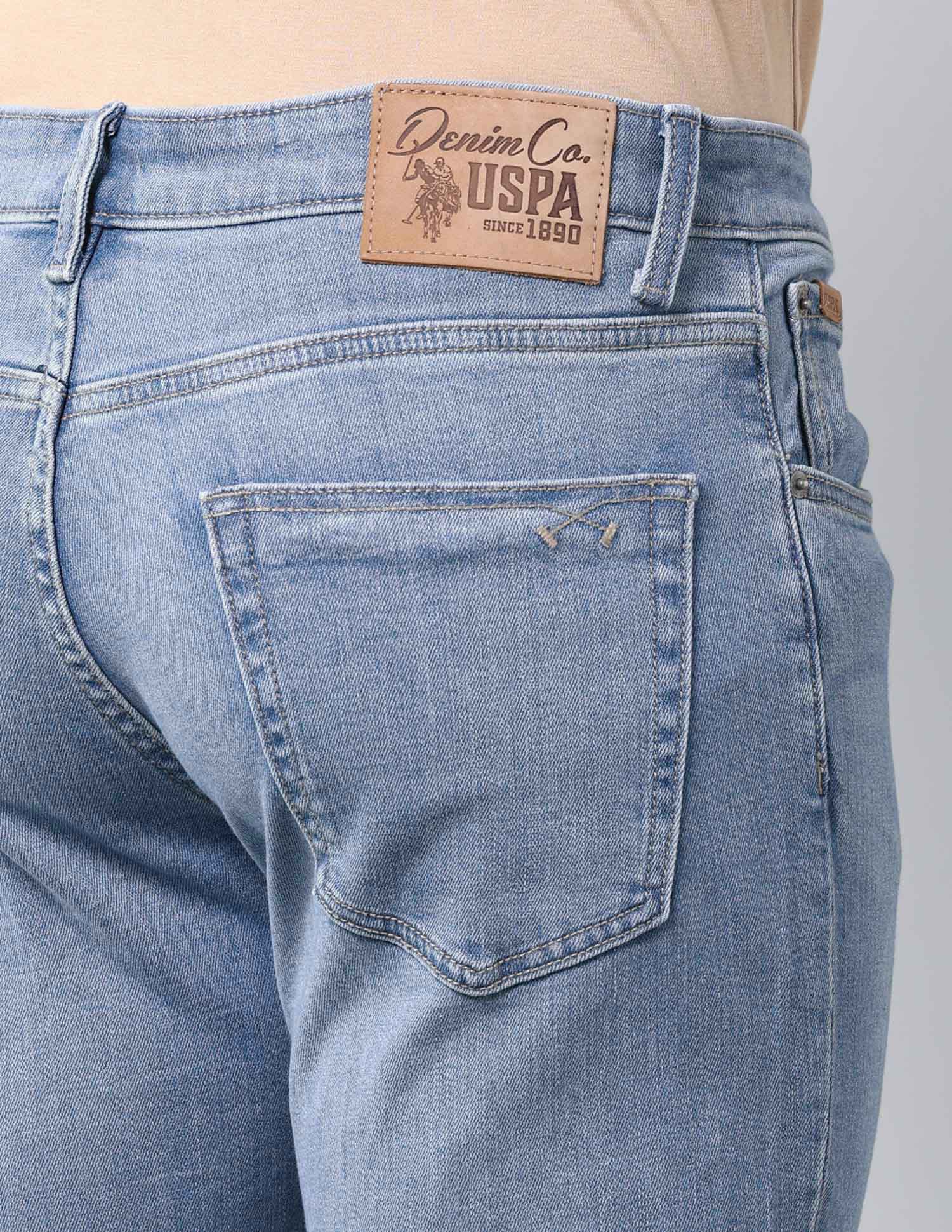 Mid Rise Harold Slim Straight Fit Jeans Blue - U.S. POLO ASSN. | Large