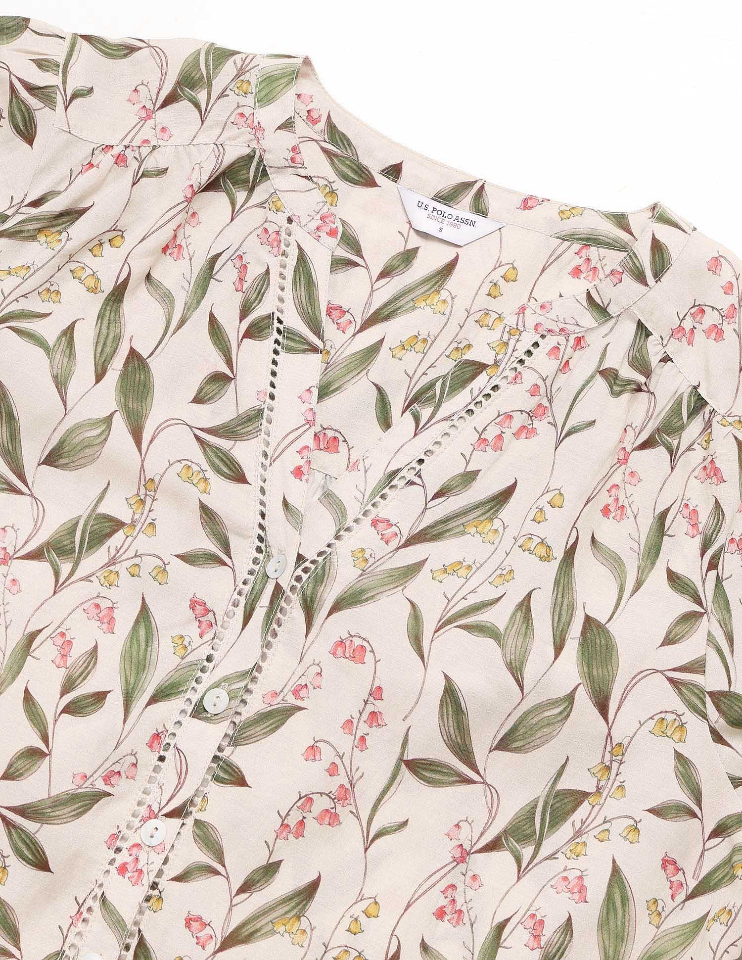 Floral Printed Top Multi - U.S. Polo Assn. India | Large