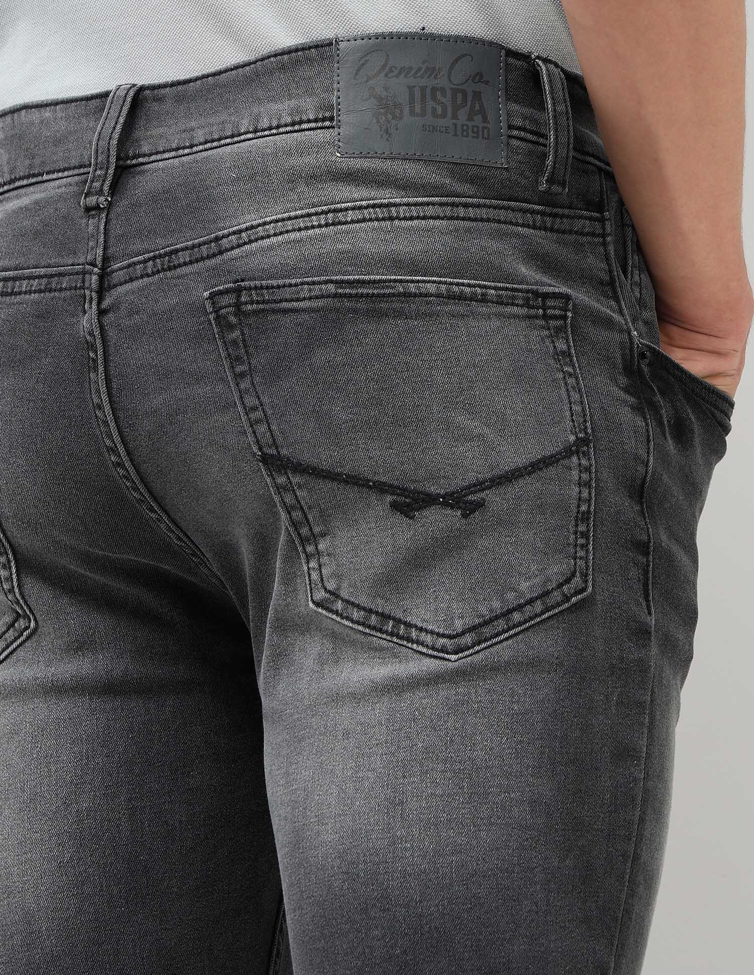 Brandon Slim Tapered Fit Black Jeans Black - U.S. POLO ASSN. | Large