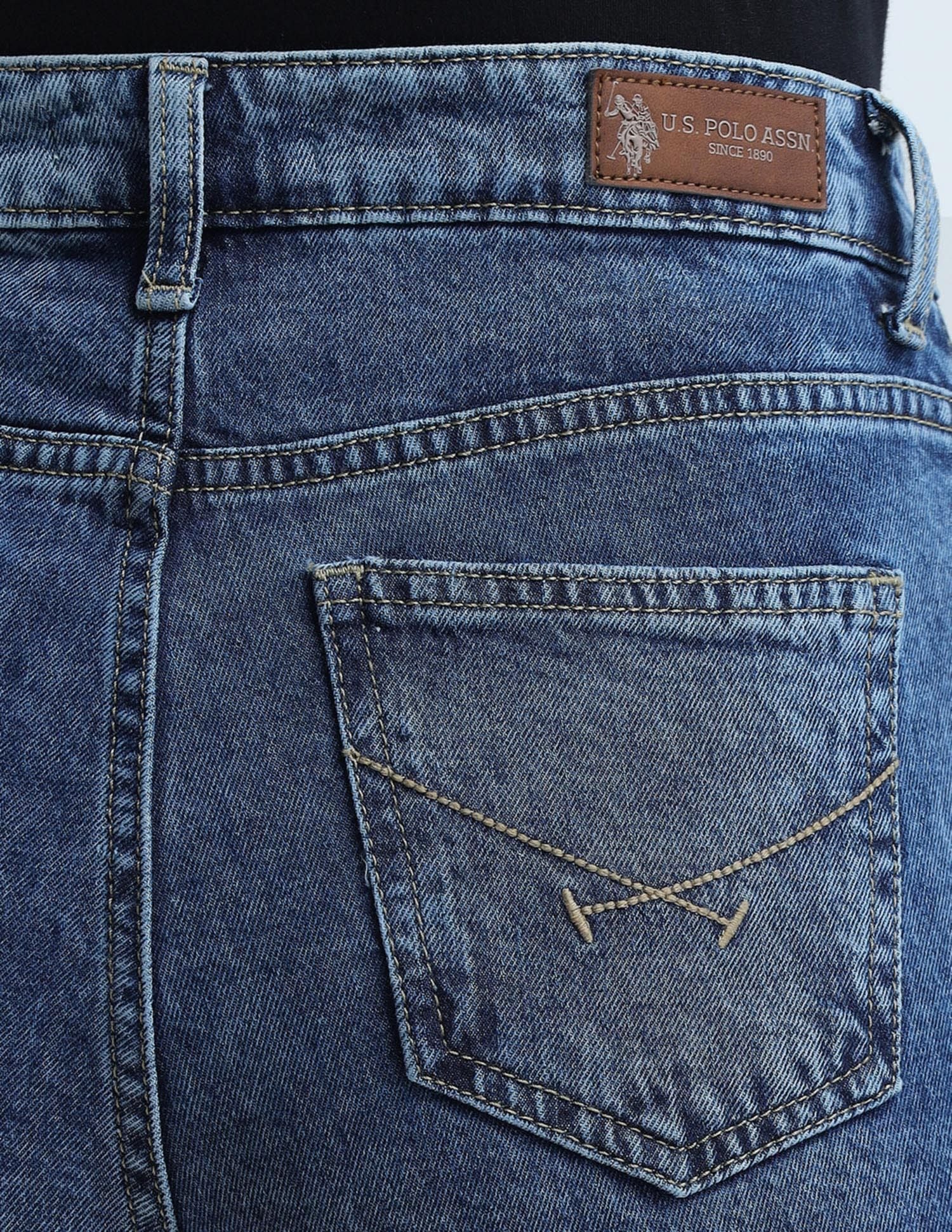 Bootcut Fit Blue Jeans Blue - U.S. Polo Assn. India | Large