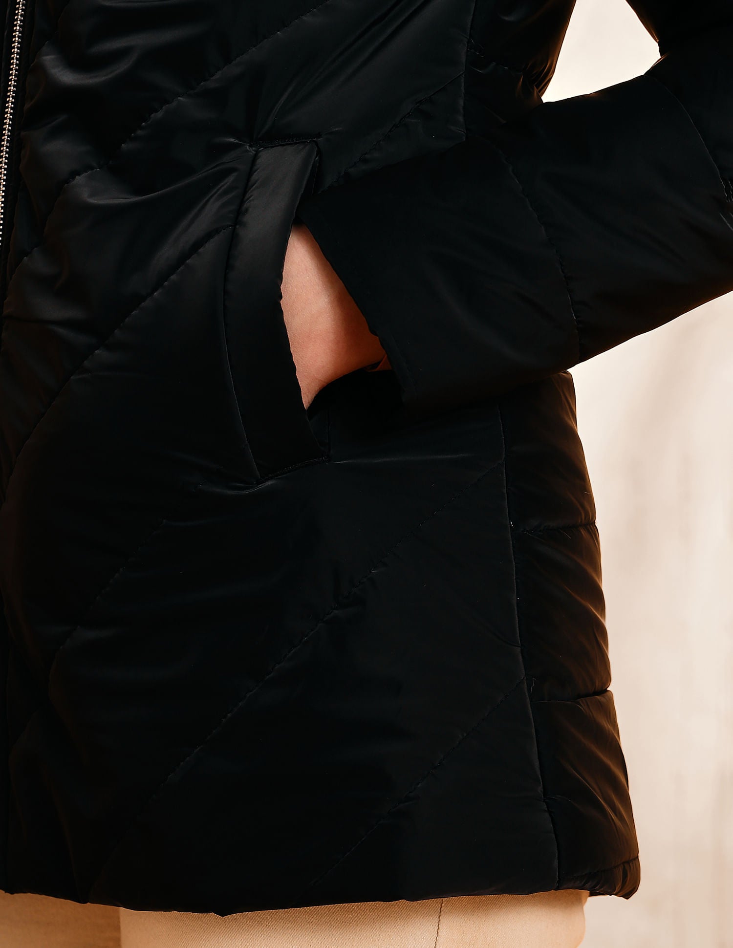 Solid Regular Fit Puffer Jacket Black - U.S. POLO ASSN. | Large