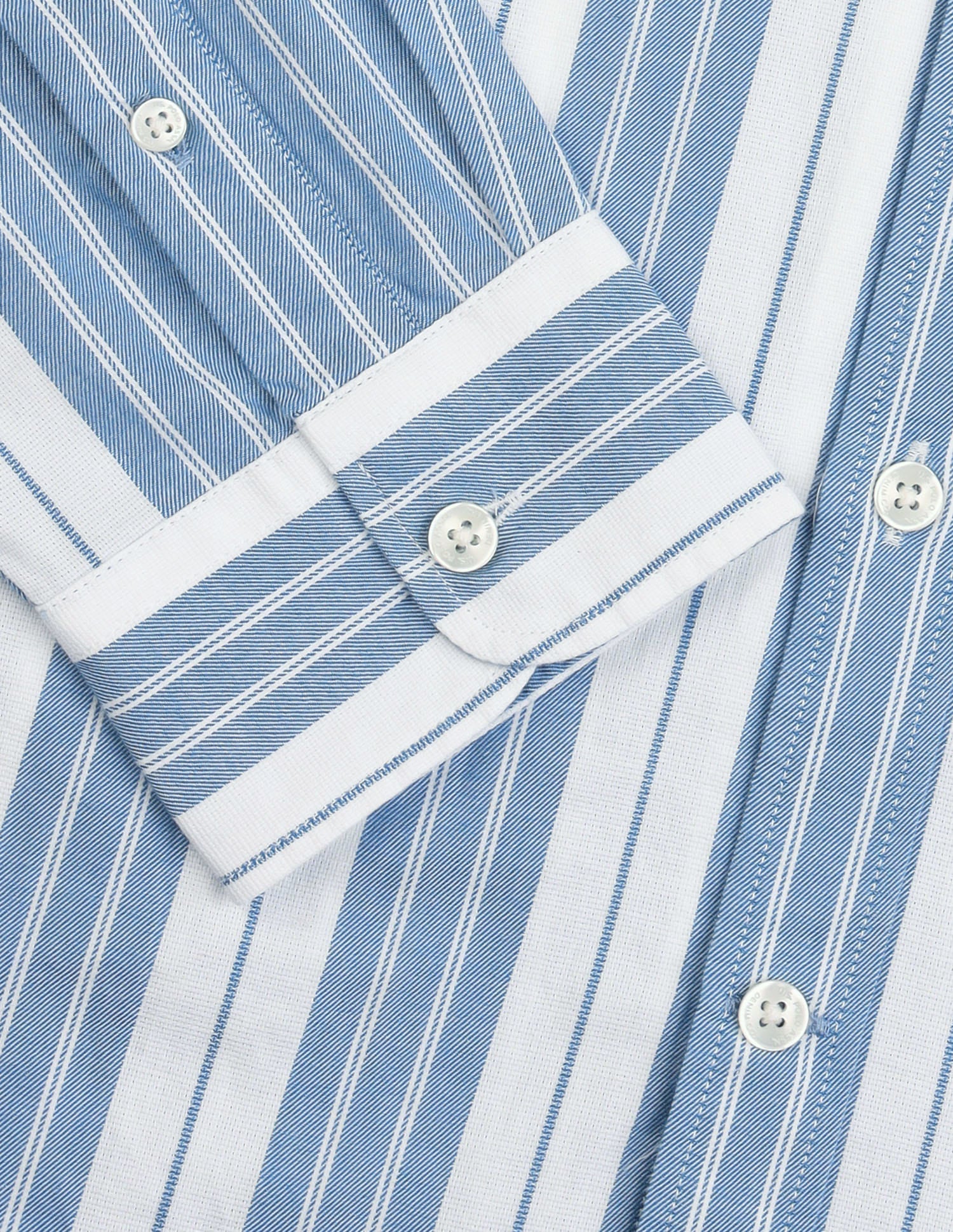 Vertical Striped Twill Shirt Blue - U.S. Polo Assn. India | Large
