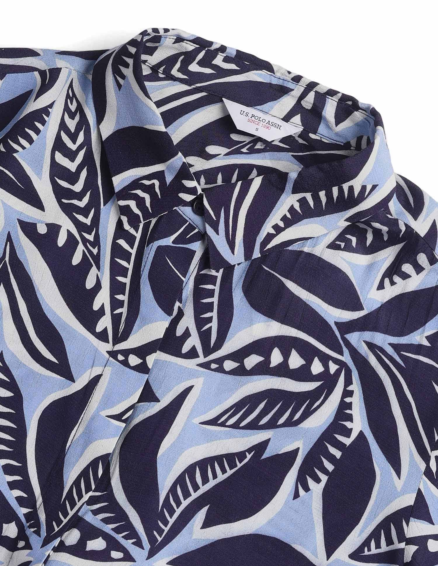 Concealed Placket Floral Printed Shirt Multi - U.S. Polo Assn. India | Large