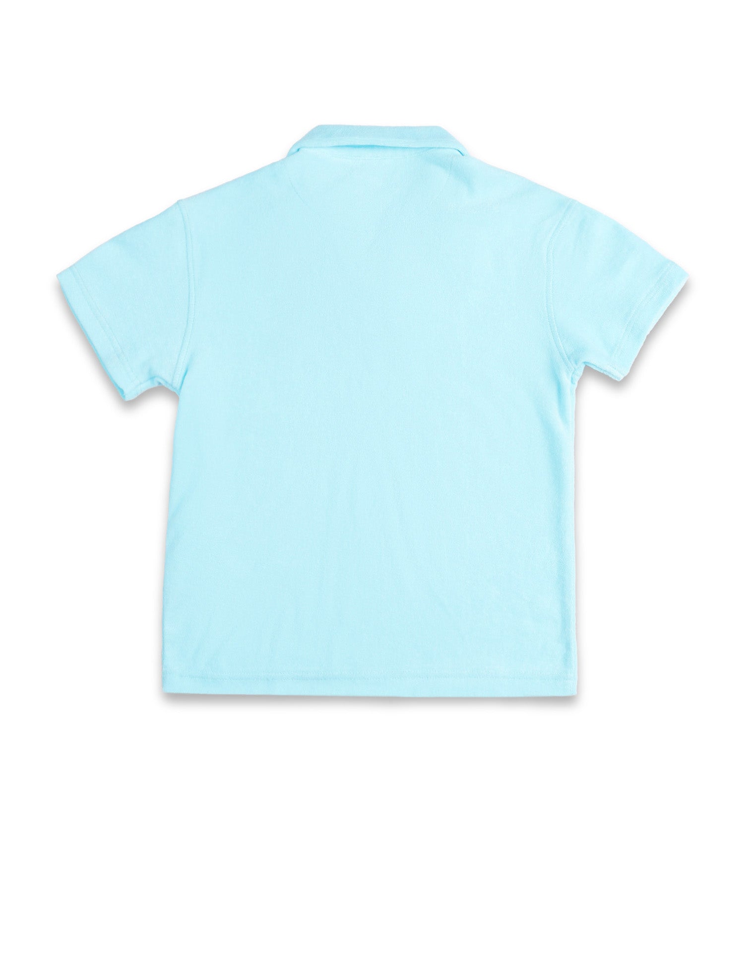 Boys Pure Cotton Solid Polo Shirt Light Blue - U.S. POLO ASSN. | Large