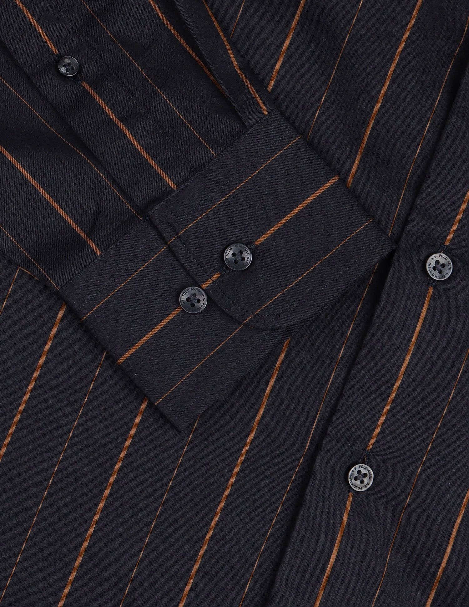 Vertical Striped Satin Shirt Blue - U.S. Polo Assn. India | Large