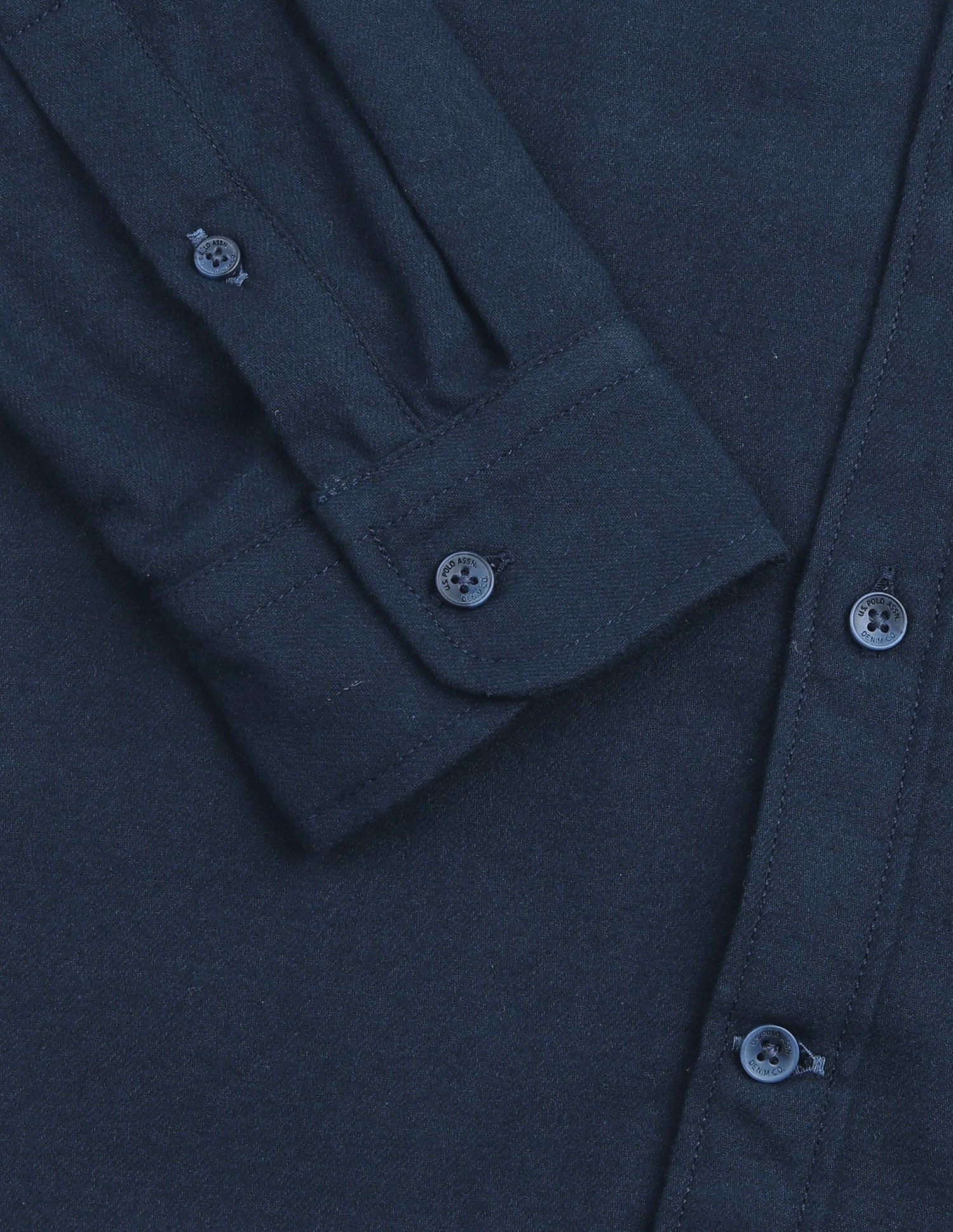 Twill Solid Shirt Navy - U.S. Polo Assn. India | Large