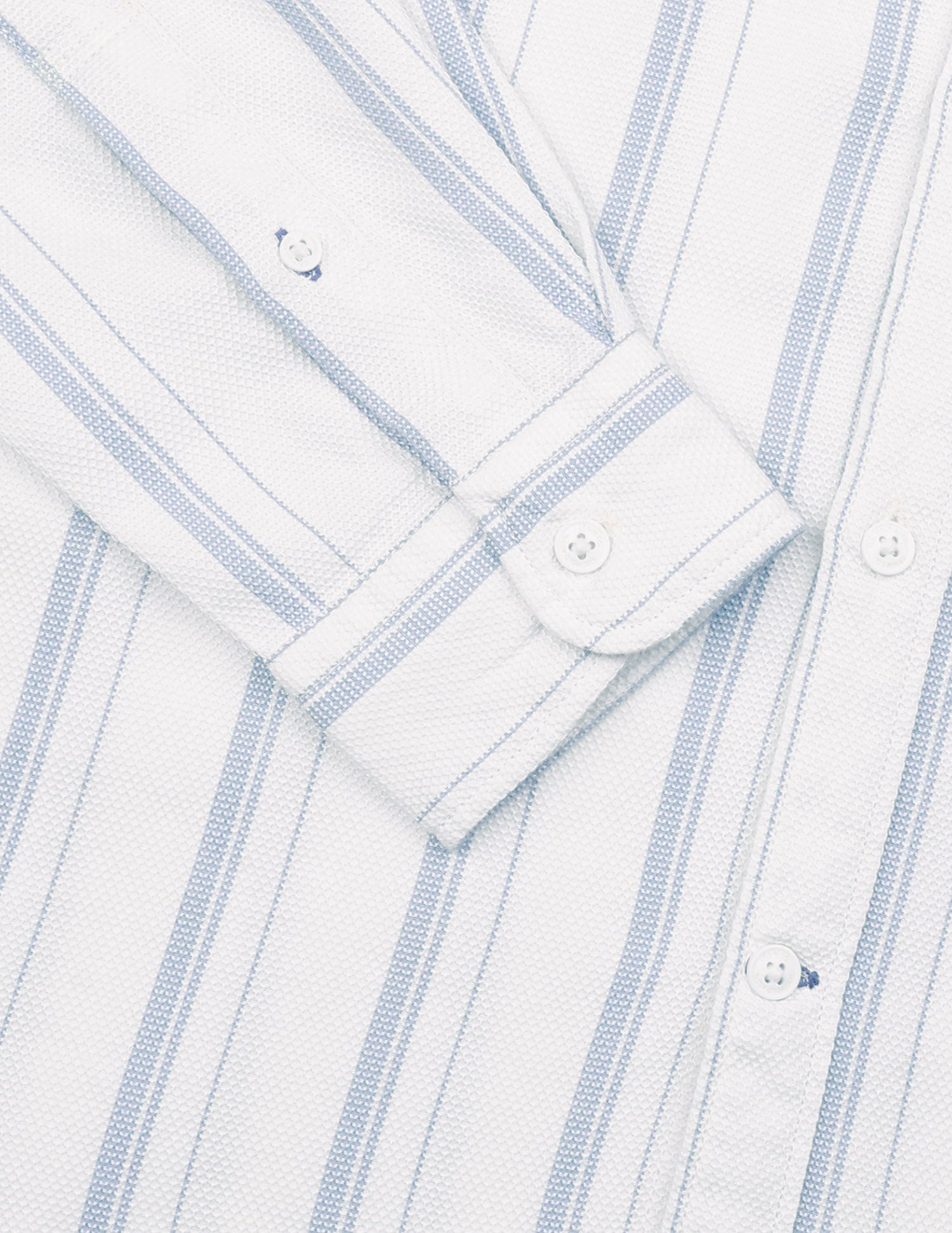 Vertical Striped Regular Fit Shirt Light Blue - U.S. Polo Assn. India | Large